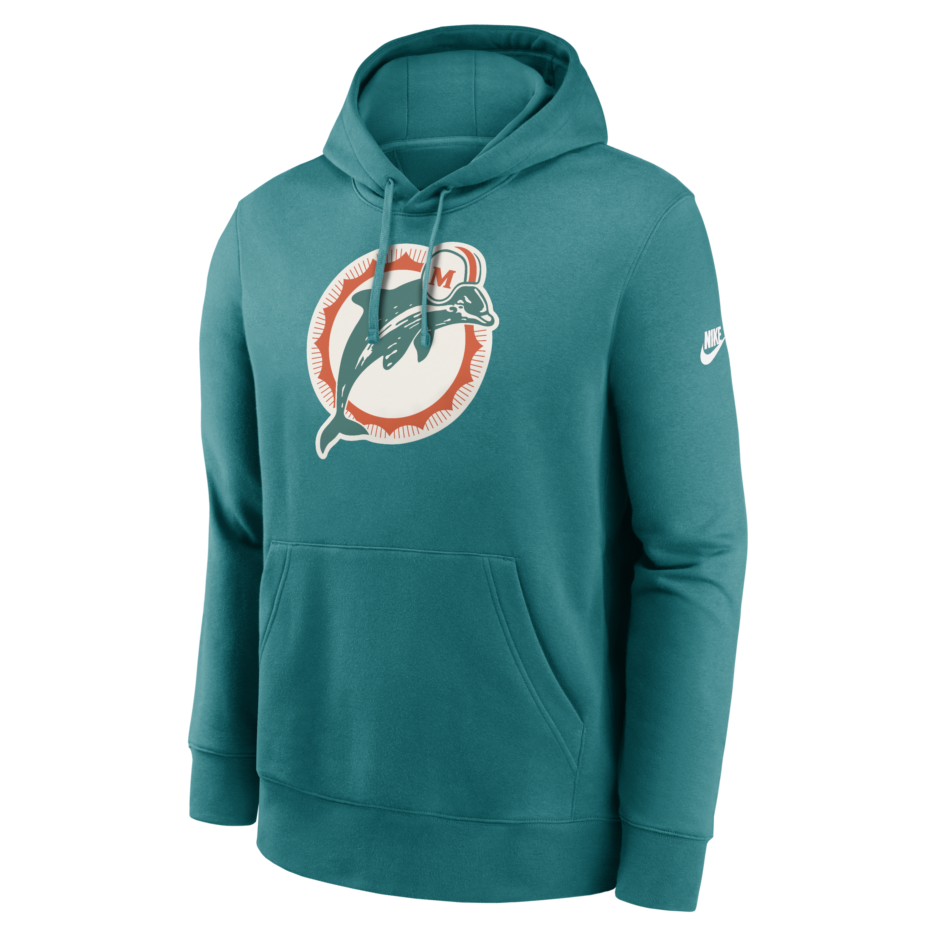 Miami Dolphins Rewind Club Logo Men’s Nike NFL Pullover Hoodie