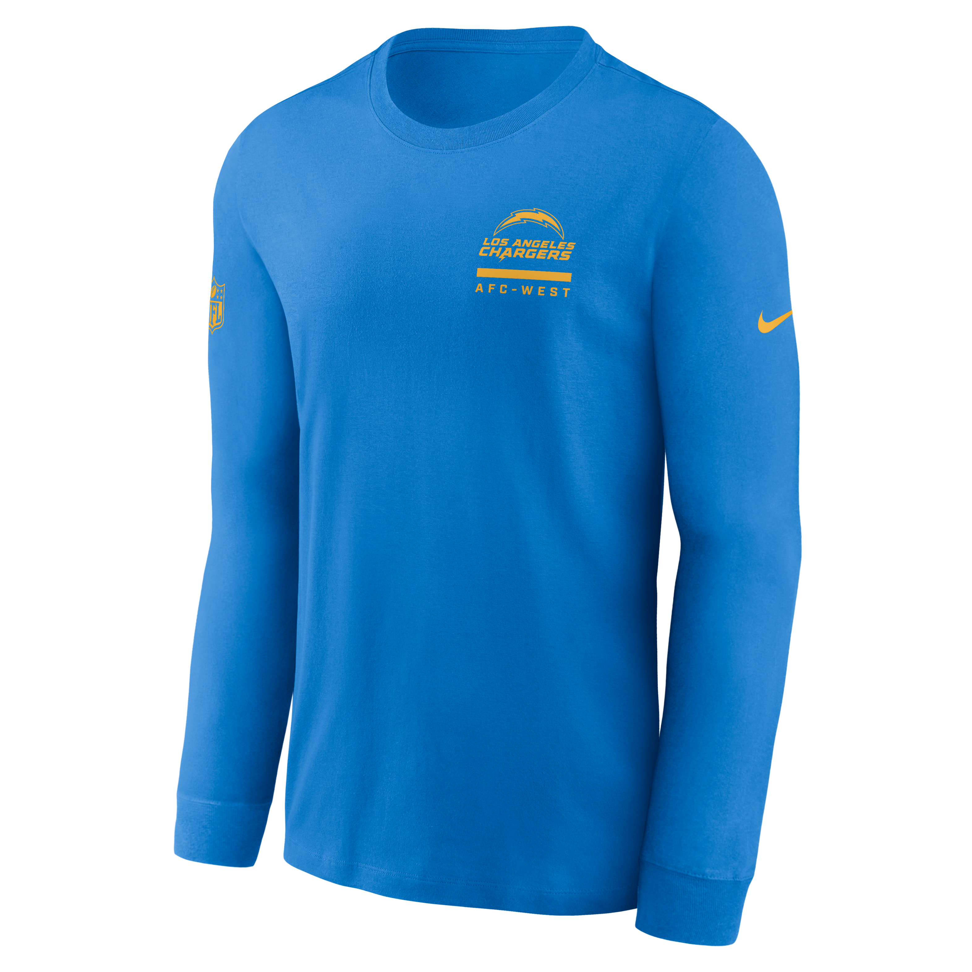 Los Angeles Chargers Sideline Team Issue Men's Nike Dri-FIT NFL Long-Sleeve T-Shirt