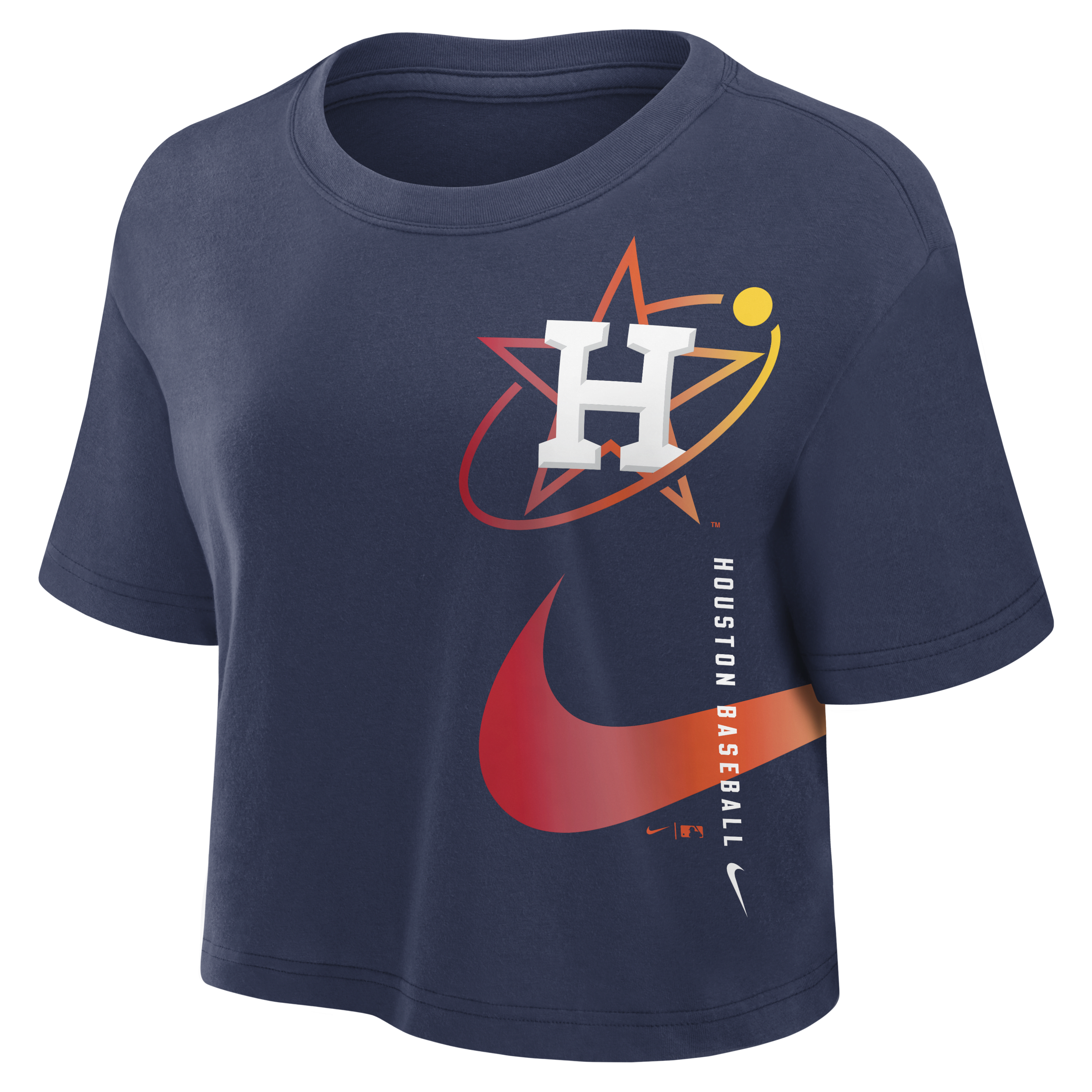 Houston Astros City Connect Women's Nike Dri-FIT MLB Cropped T-Shirt