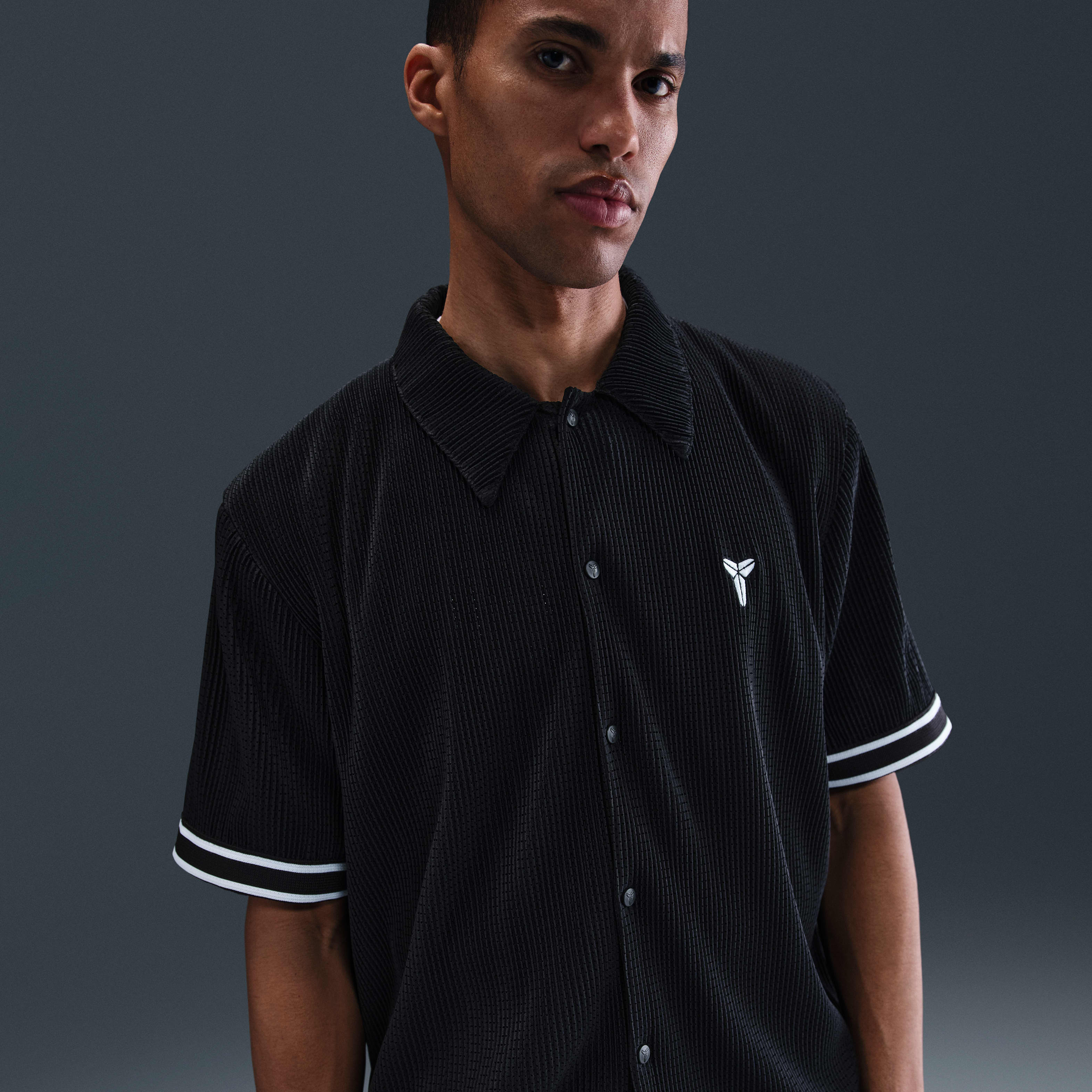 Kobe Men's Pleated Short-Sleeve Basketball Top