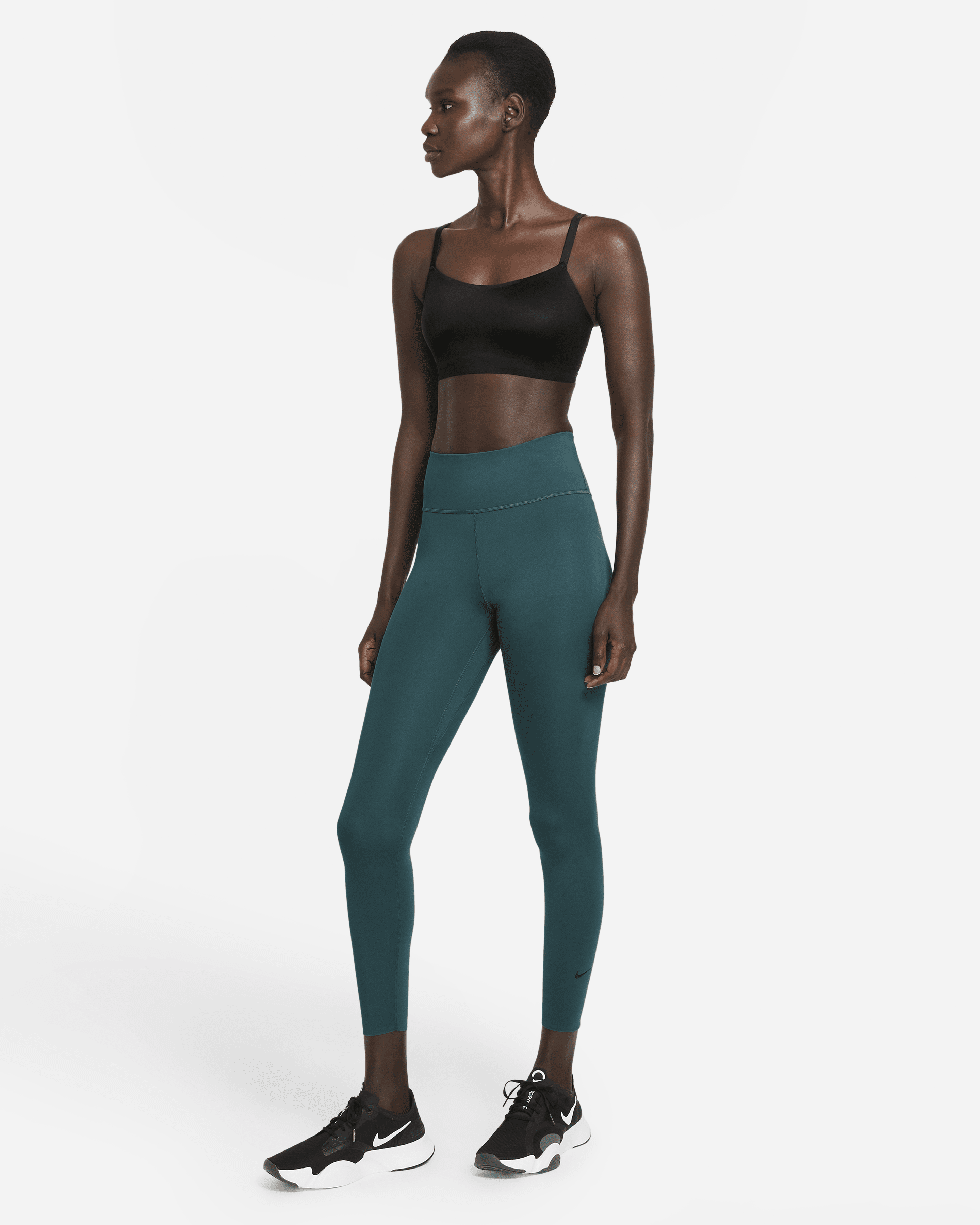 Gymshark flex high waist leggings Heather gray blue logo contour womens sz  sm