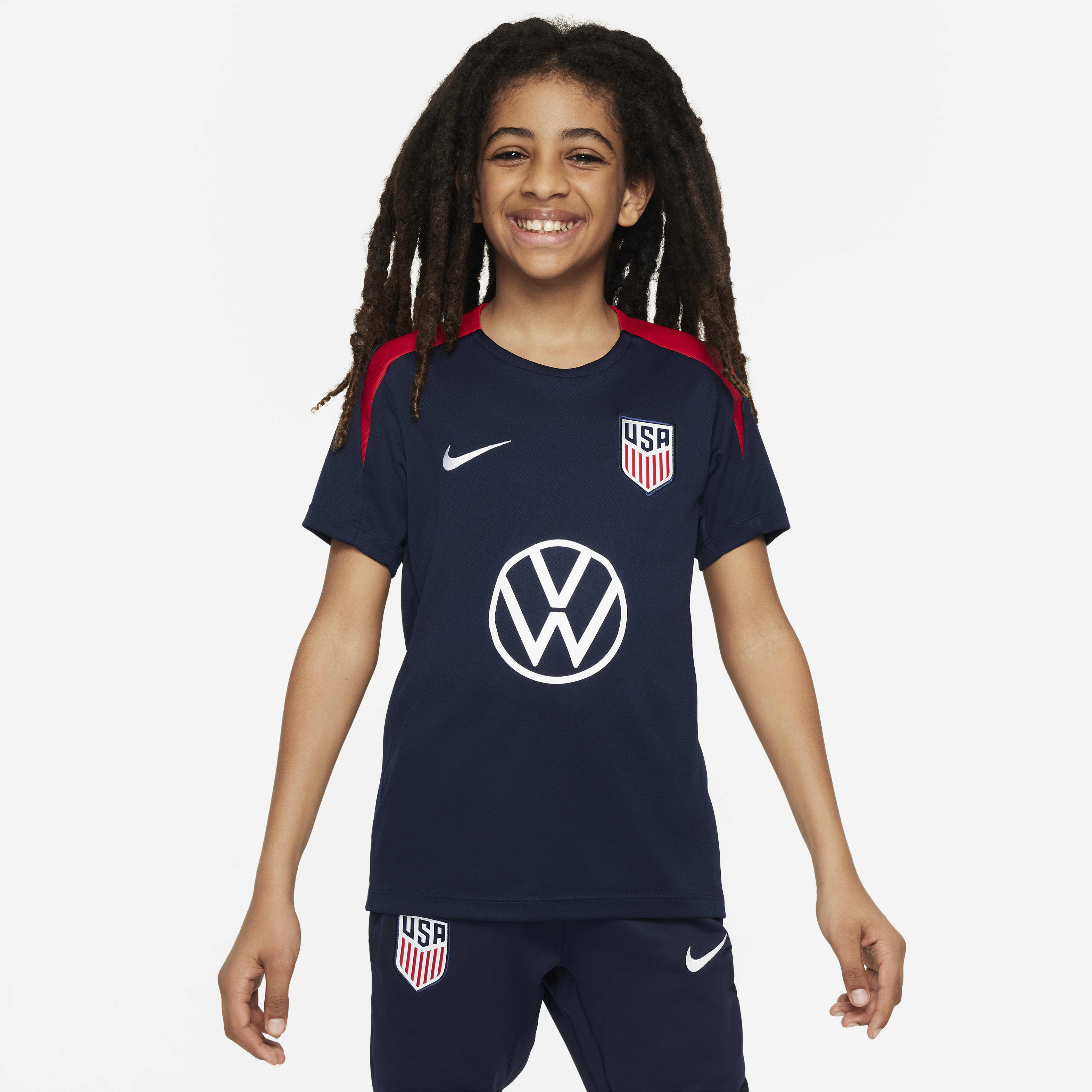 USMNT Strike Big Kids' Nike Dri-FIT Soccer Short-Sleeve Knit Top