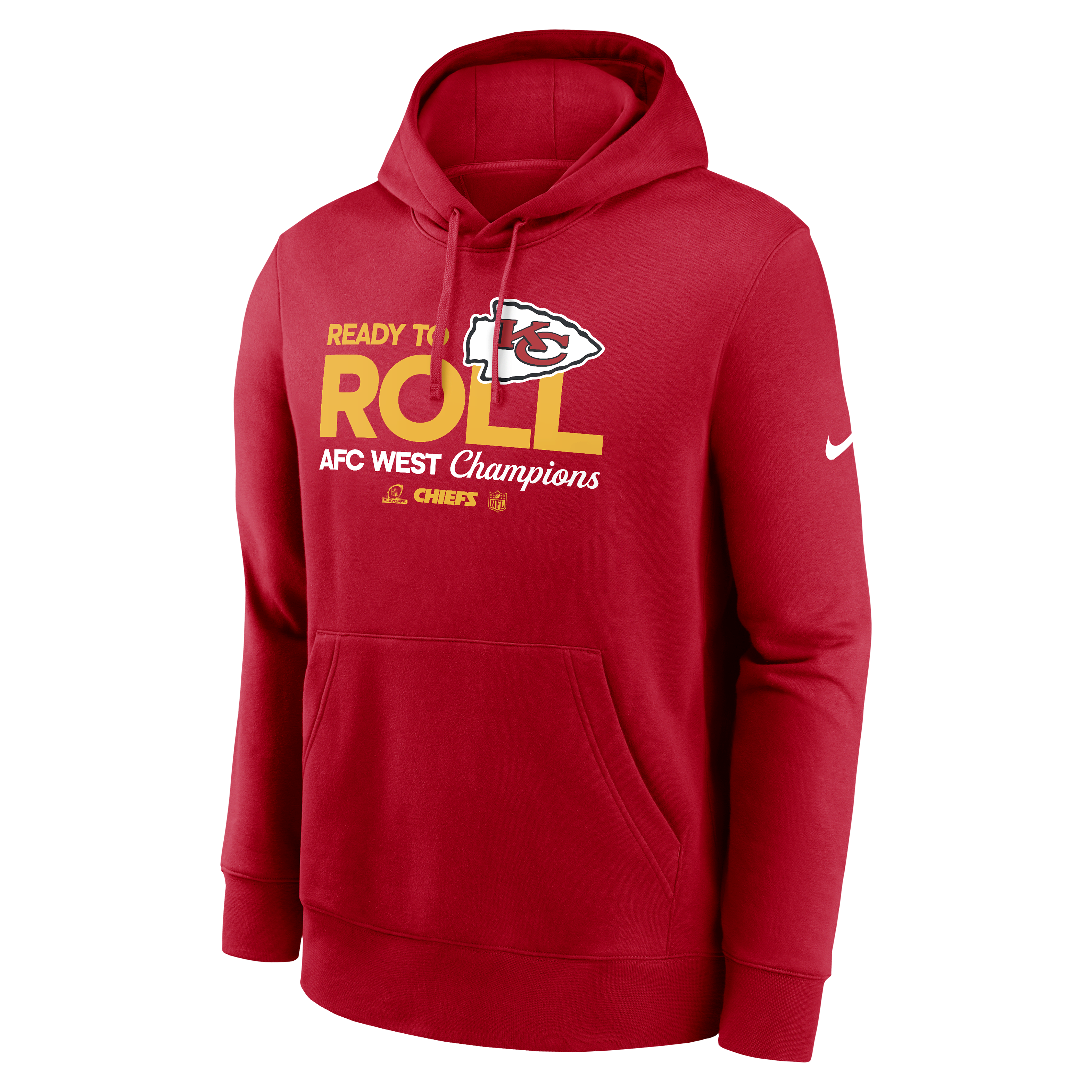 Kansas City Chiefs 2024 AFC West Champions Trophy Collection Men's Nike NFL Pullover Hoodie