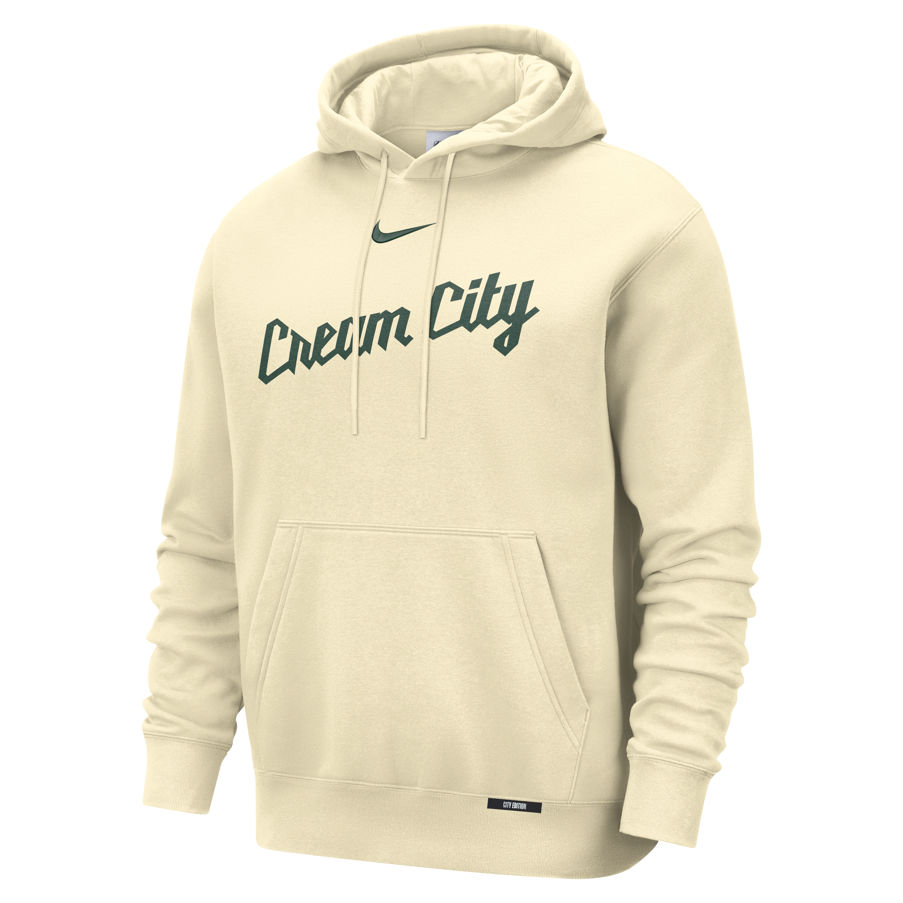 Milwaukee Bucks City Edition Men's Nike Basketball Club Pull-Over Hoodie