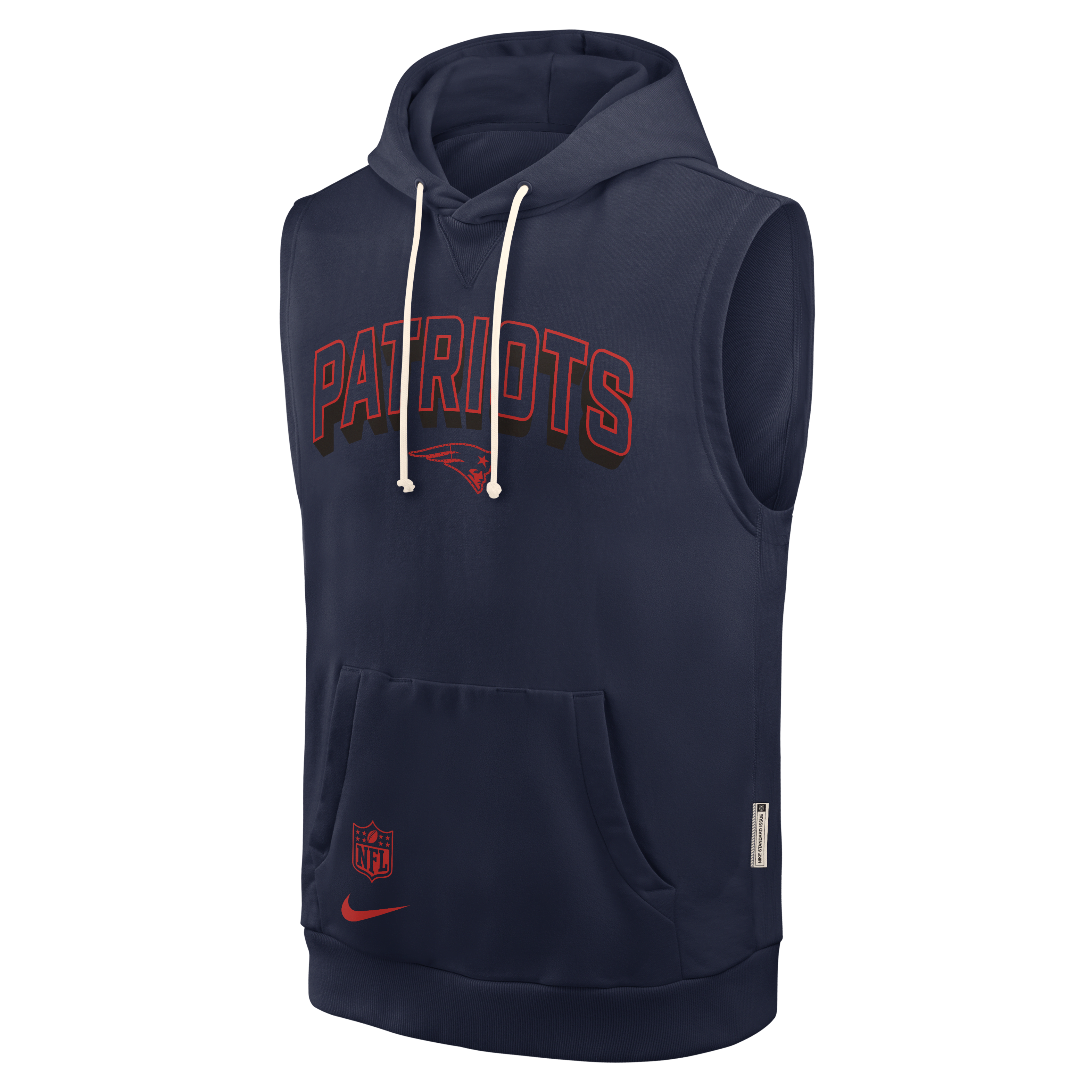 New England Patriots Sideline Men's Nike Dri-FIT NFL Sleeveless Pullover Hoodie