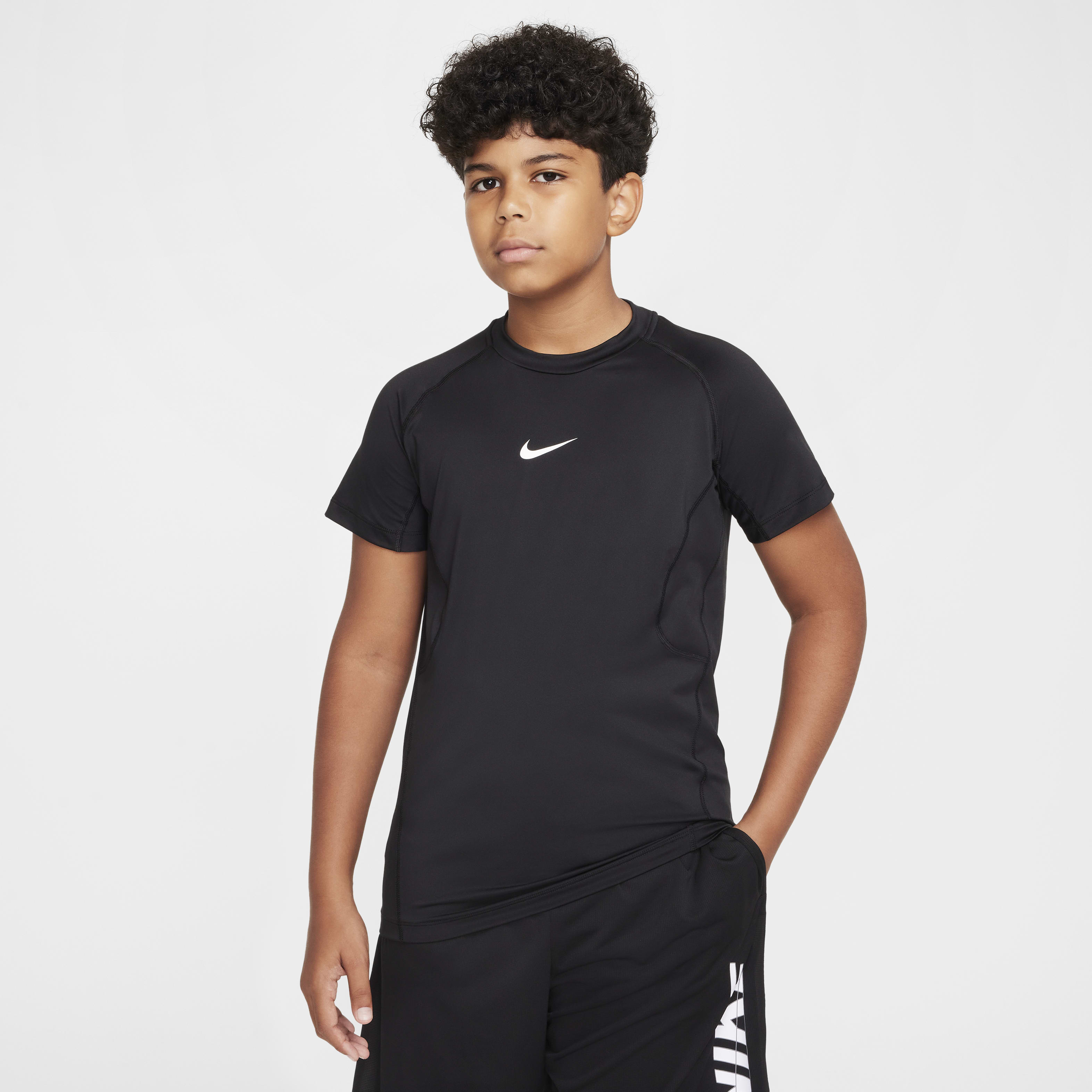 Nike Pro Big Kids' (Boys') Dri-FIT Short-Sleeve Top