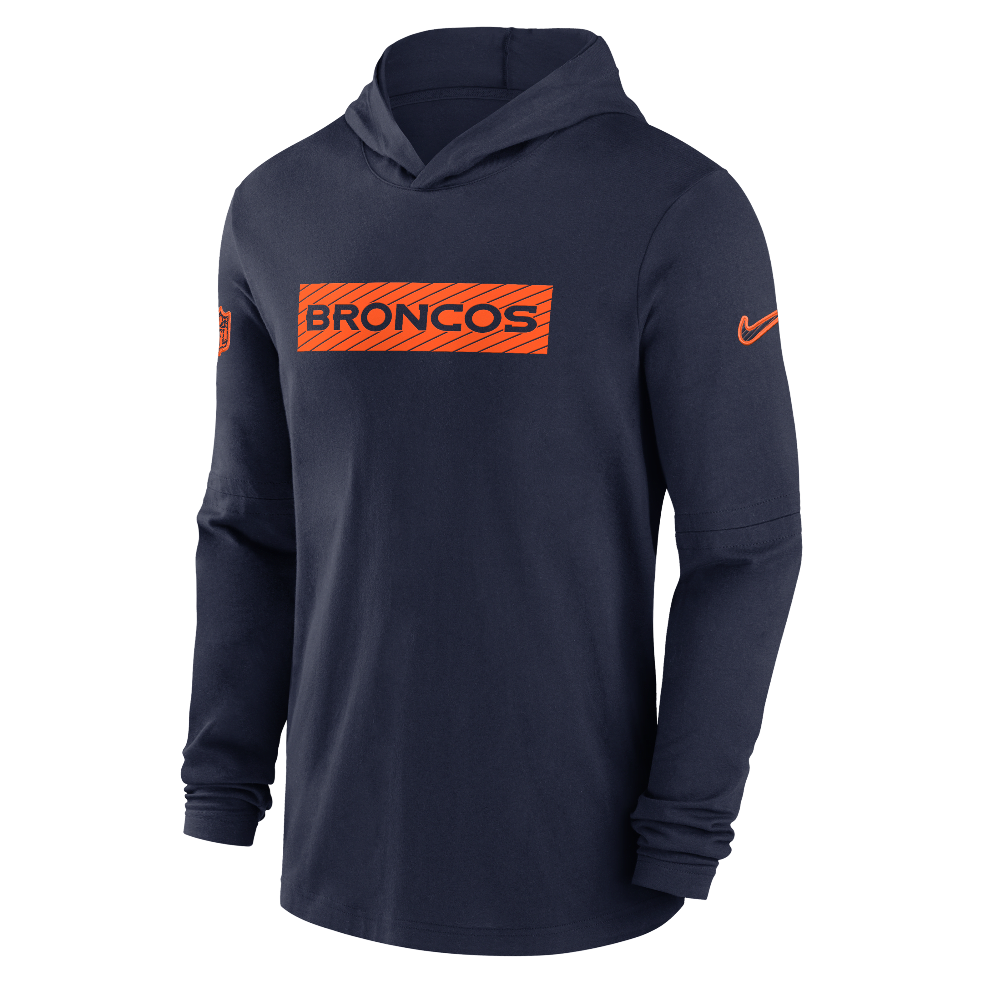 Denver Broncos Sideline Men's Nike Dri-FIT NFL Long-Sleeve Hooded Top