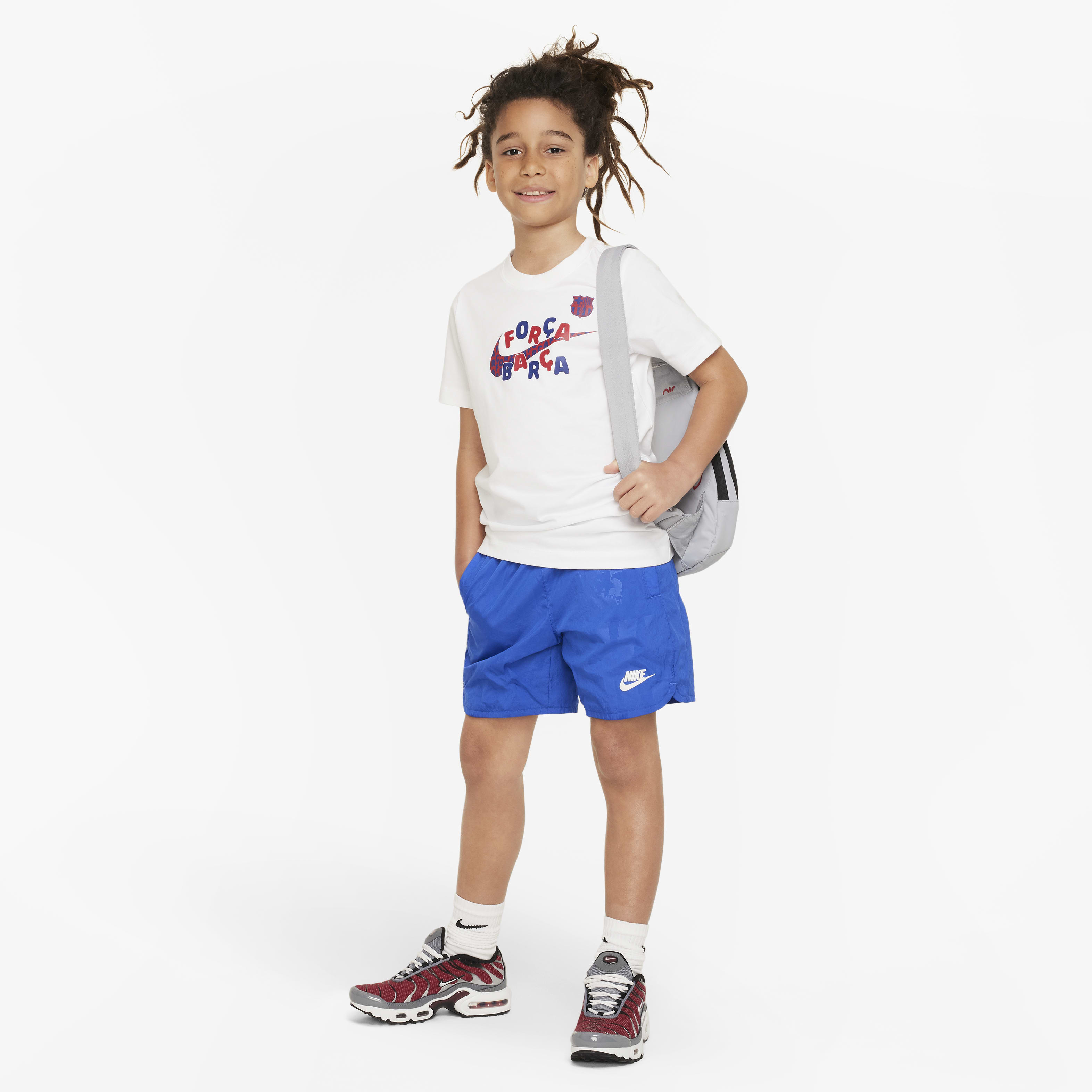 FC Barcelona Mascot Big Kids' Nike Soccer T-Shirt