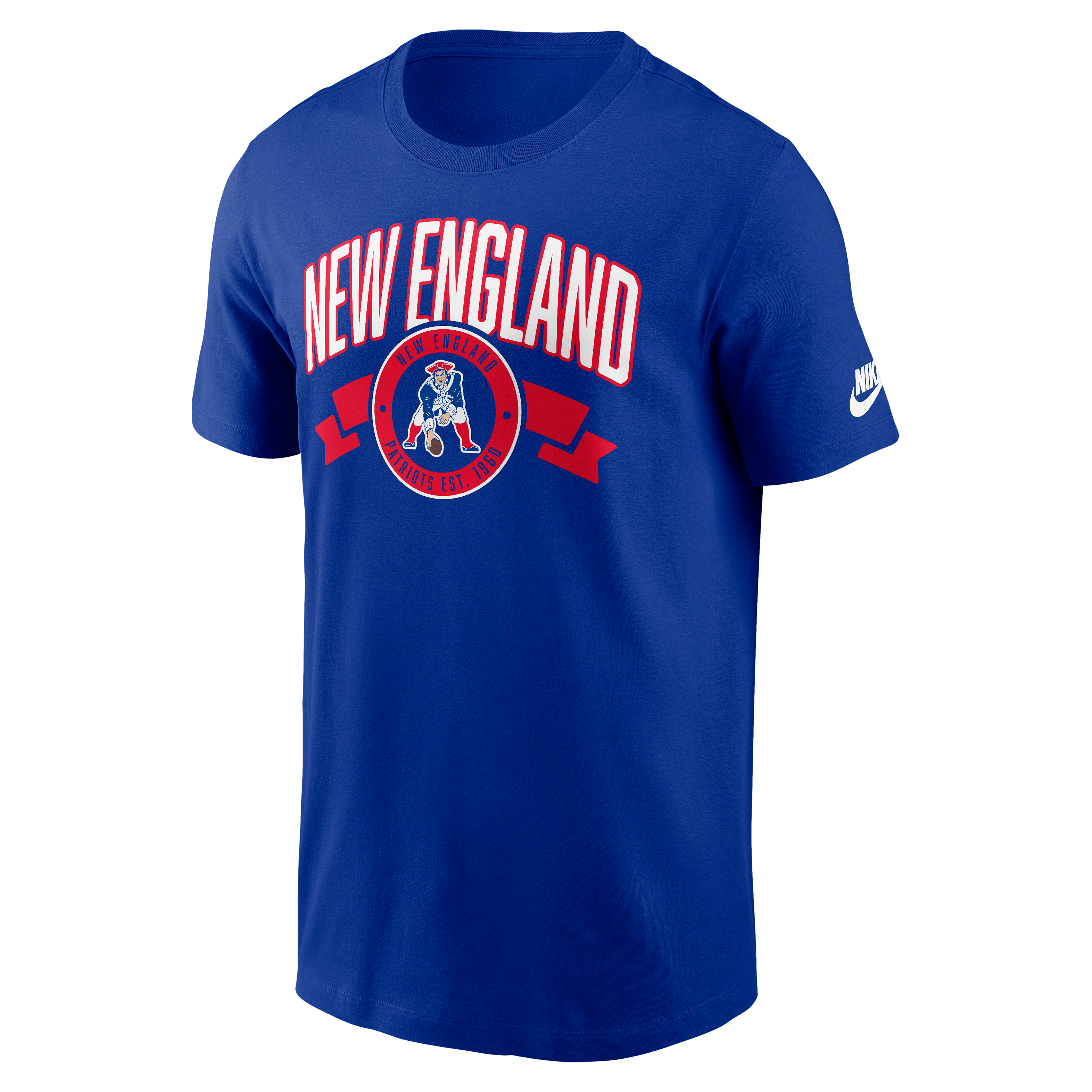 New England Patriots Rewind Logo Essential Men's Nike NFL T-Shirt
