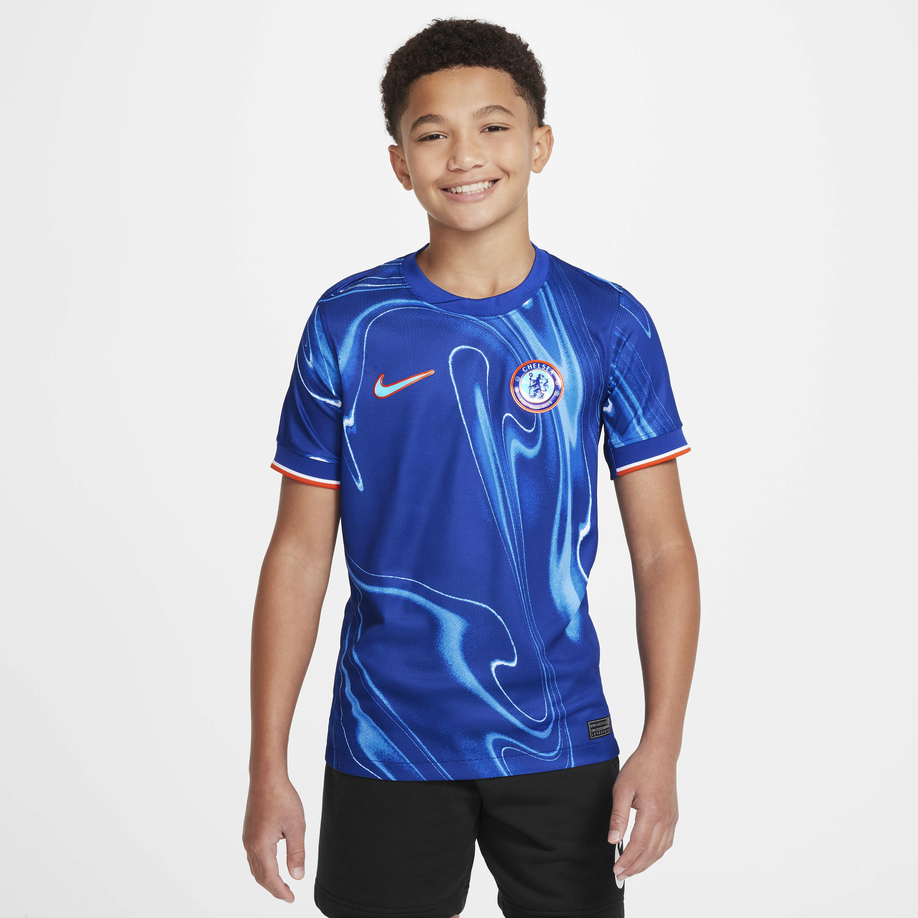 Chelsea FC 2024/25 Stadium Home Big Kids' Nike Dri-FIT Soccer Replica Jersey