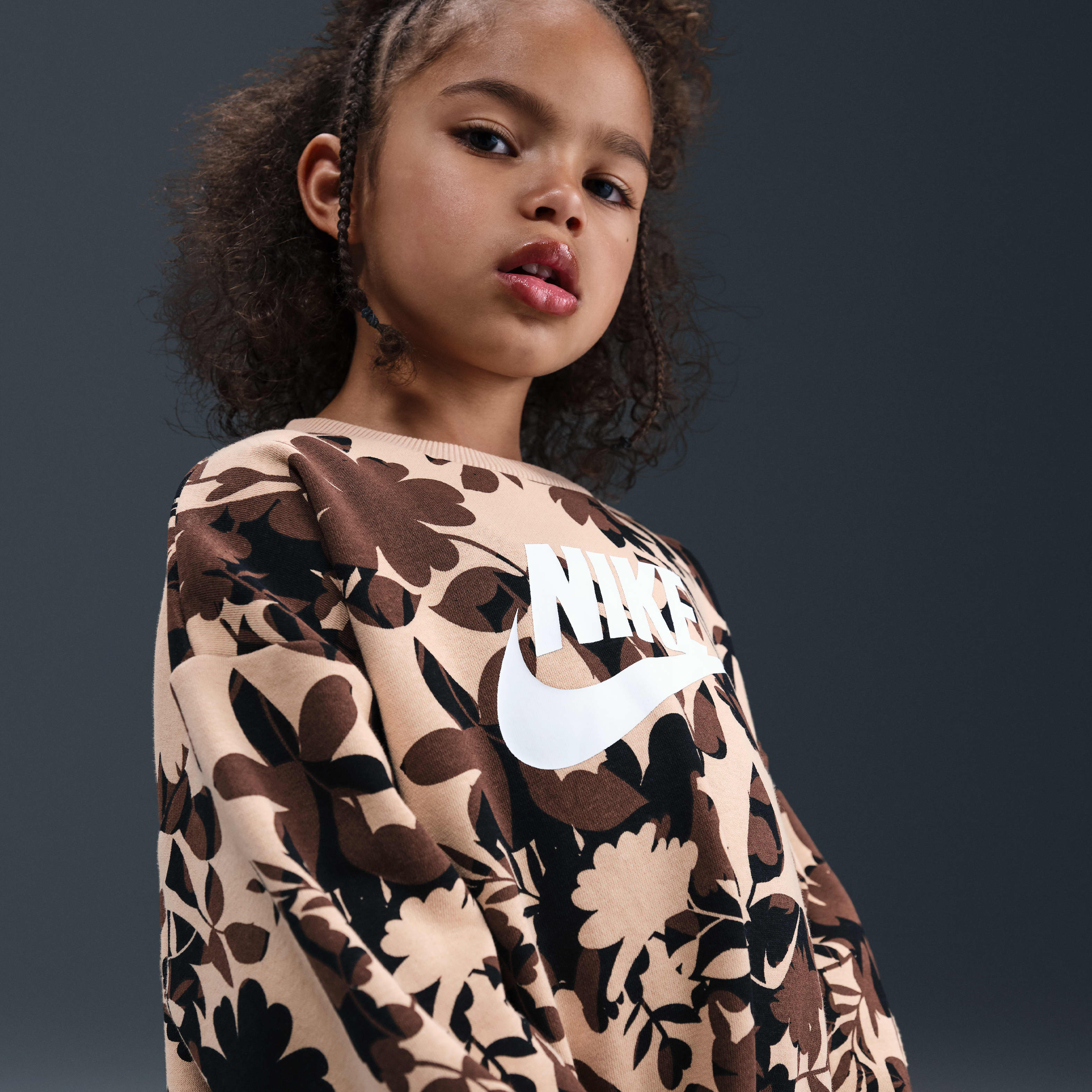 Nike Baby (12-24M) Floral Camo Crew and Leggings Set