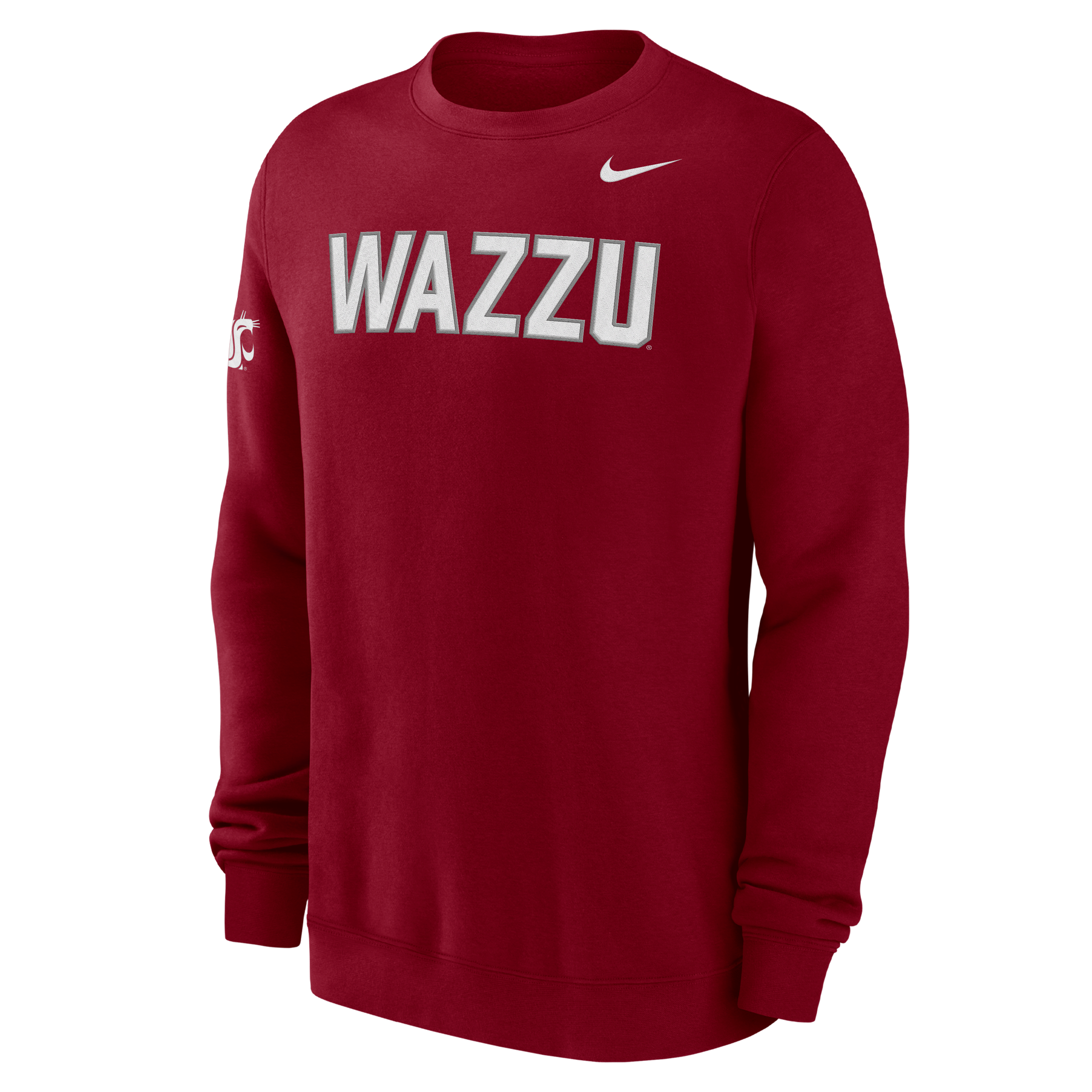 Washington State Club Fleece Men's Nike College Crew-Neck Sweatshirt