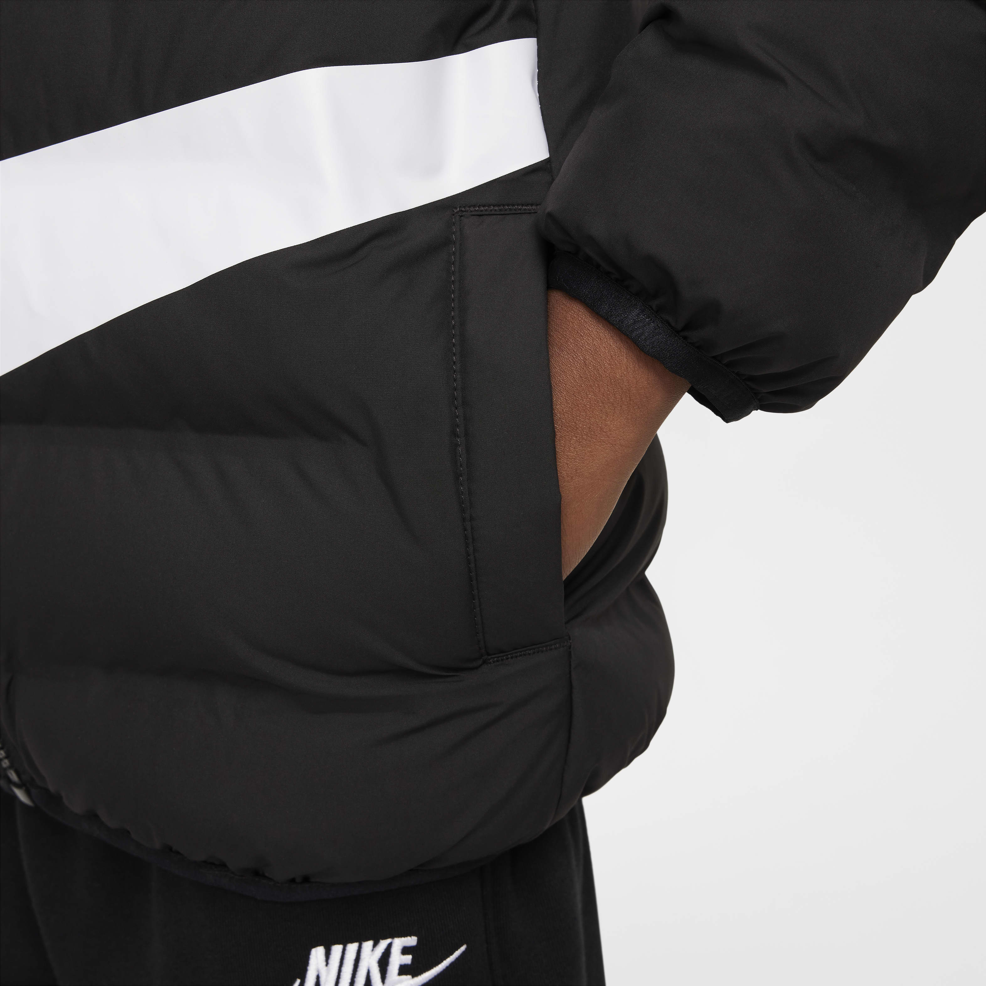 Nike Toddler Wrapped Swoosh Debossed Quilted Jacket