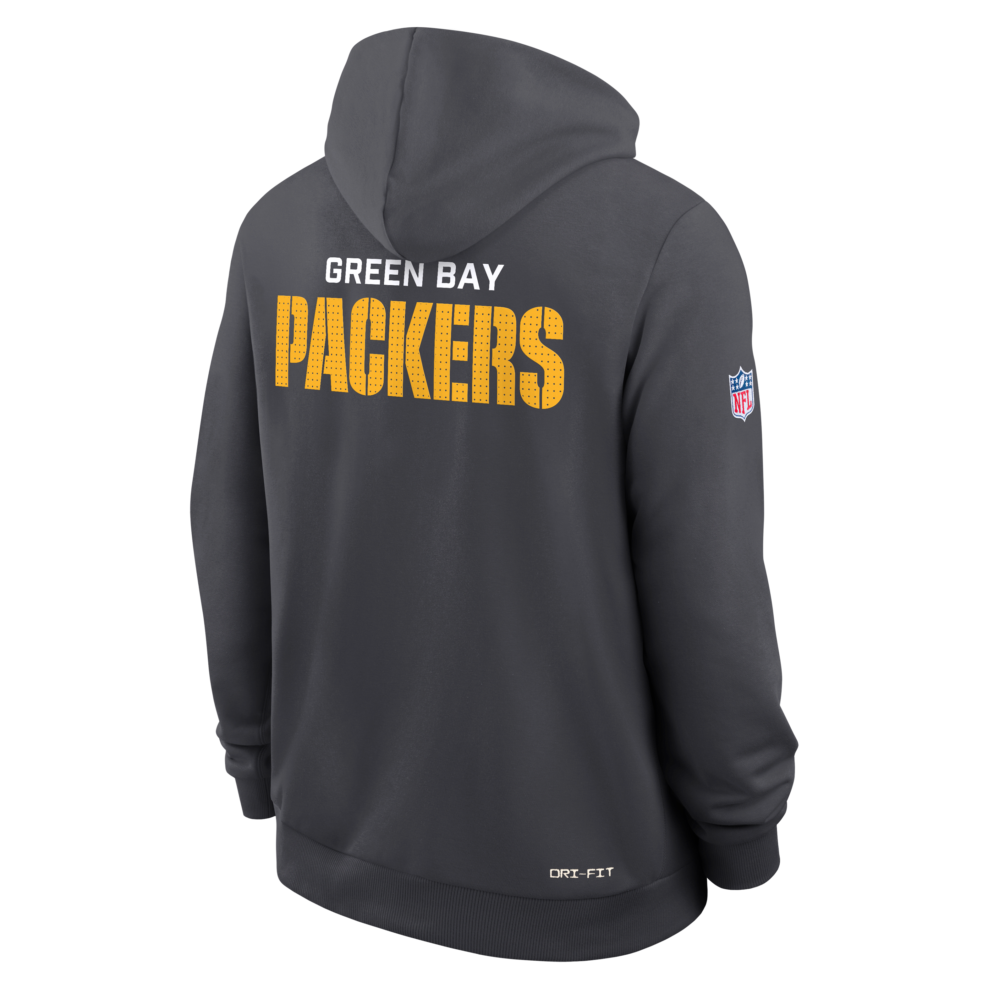 Green Bay Packers Initial Home Sideline Men's Nike Dri-FIT NFL Pullover Hoodie