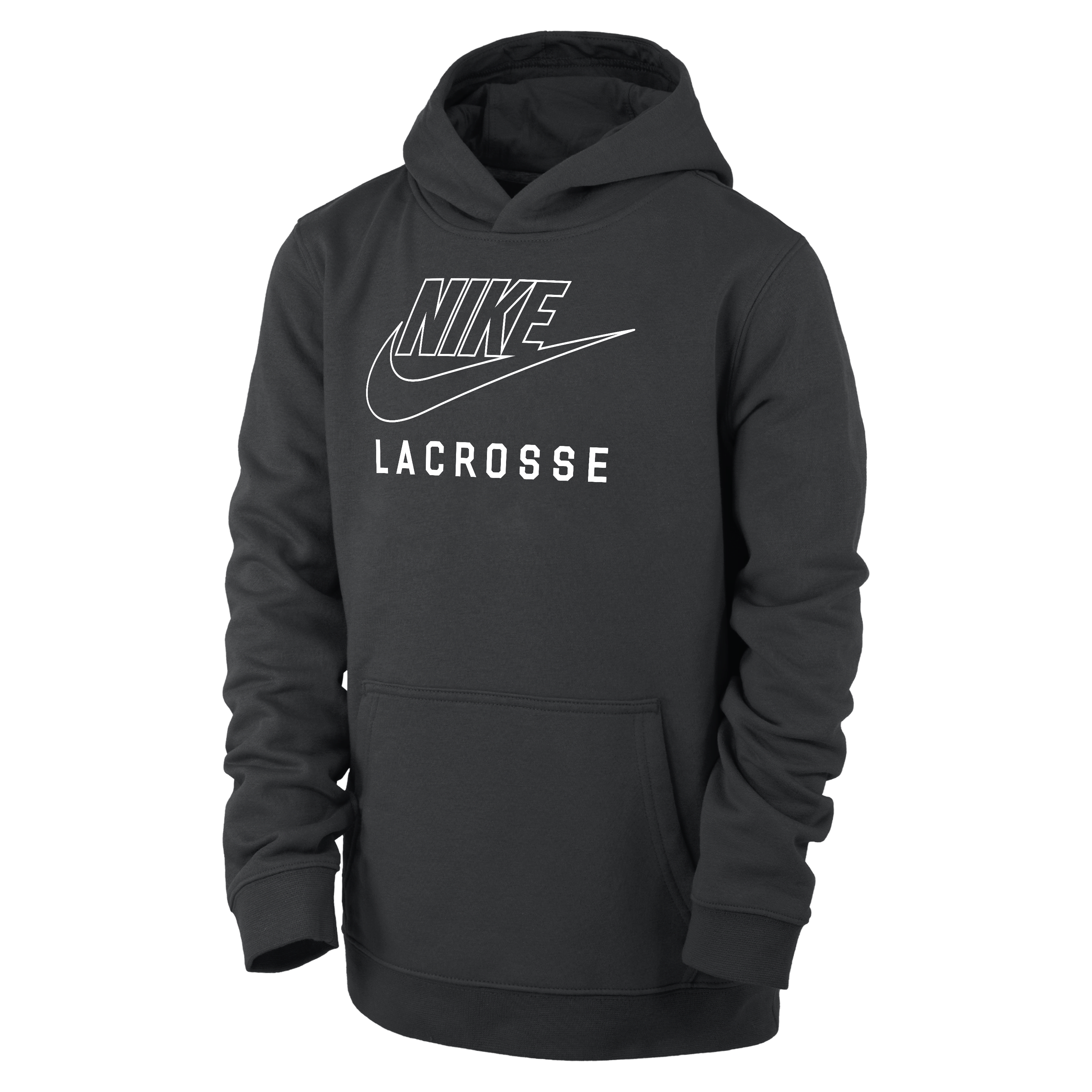 Nike Swoosh Club Fleece Big Kids' Lacrosse Pullover Hoodie