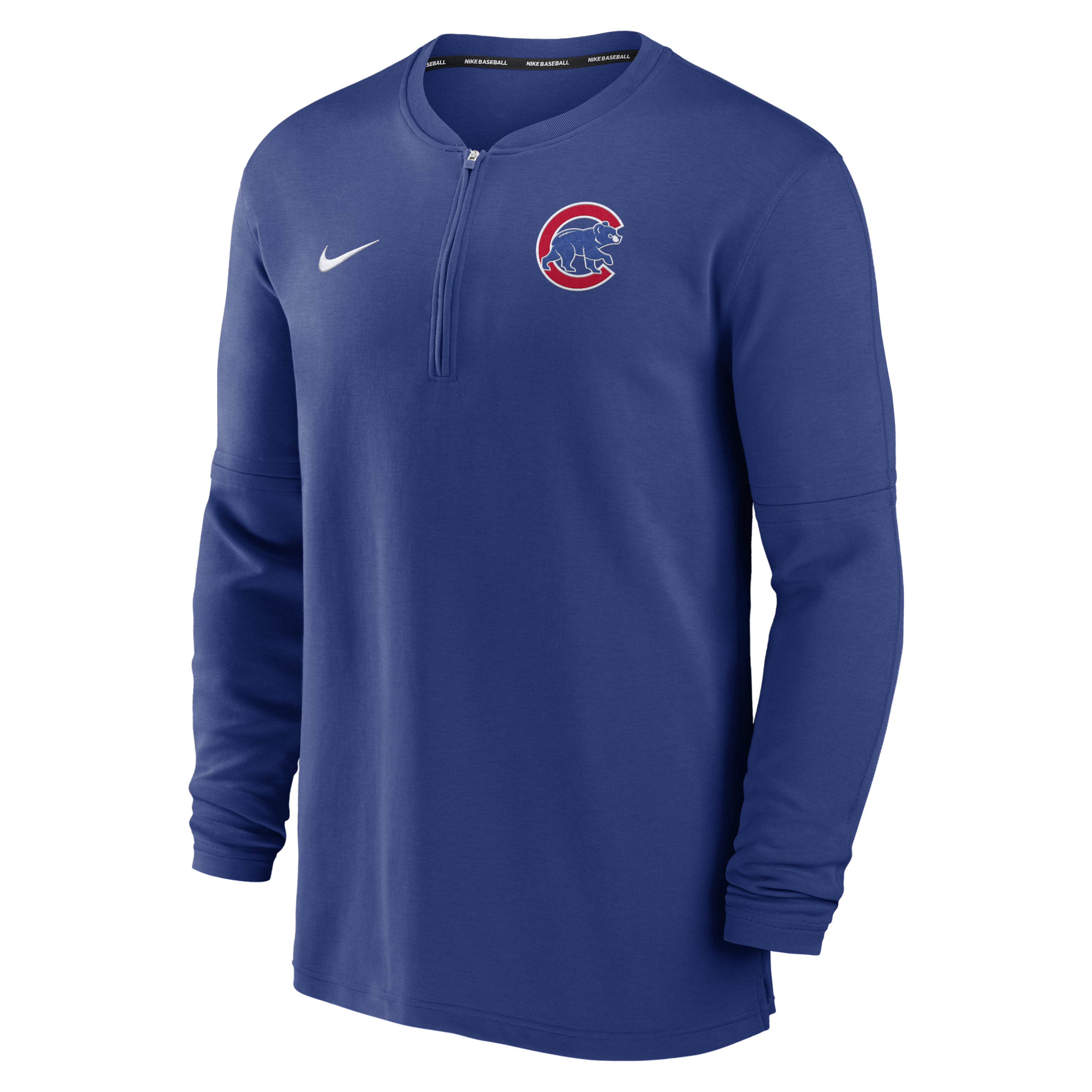 Chicago Cubs Authentic Collection Game Time Men's Nike Dri-FIT MLB 1/2-Zip Long-Sleeve Top