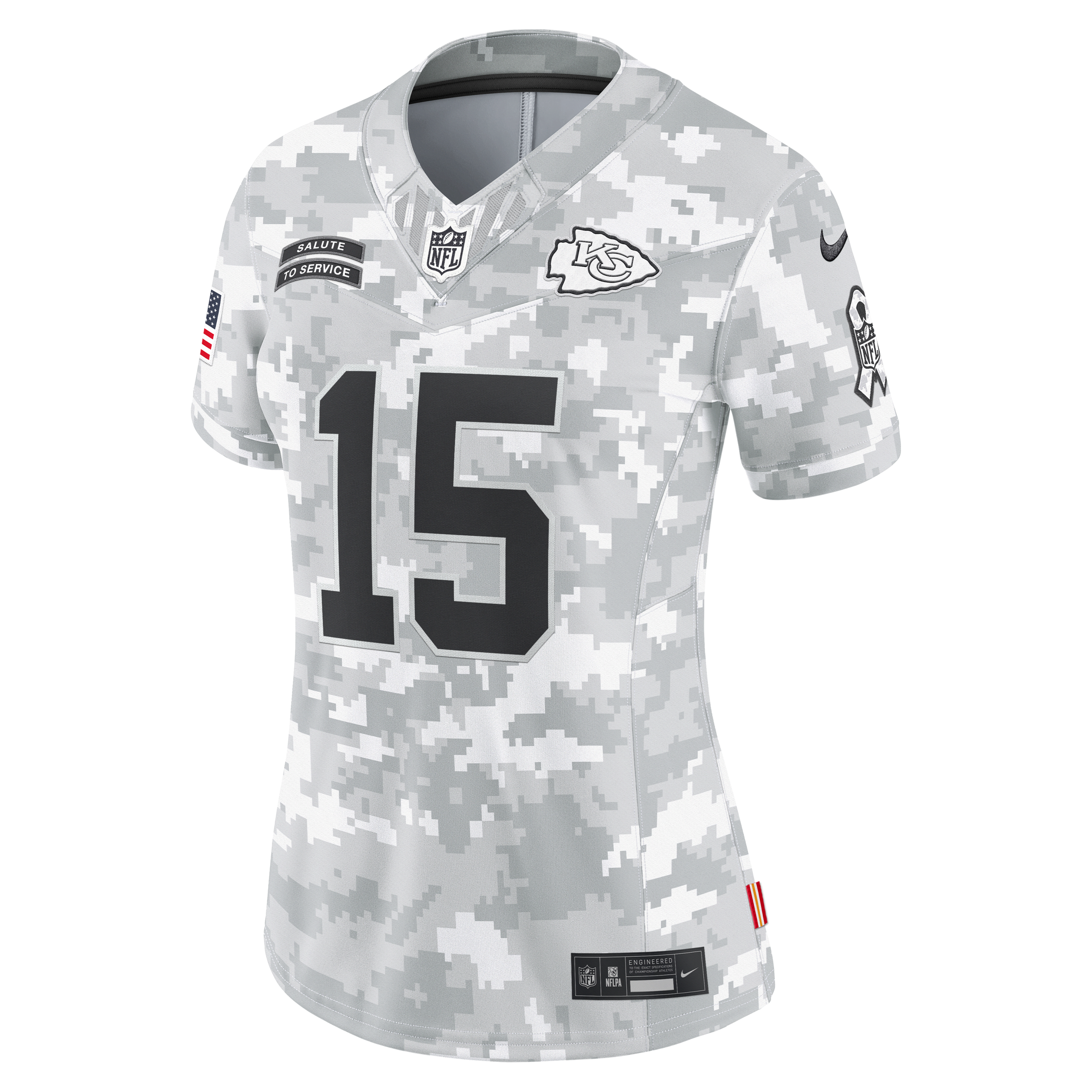 Travis Kelce Kansas City Chiefs Salute to Service Women’s Nike Dri-FIT NFL Limited Jersey