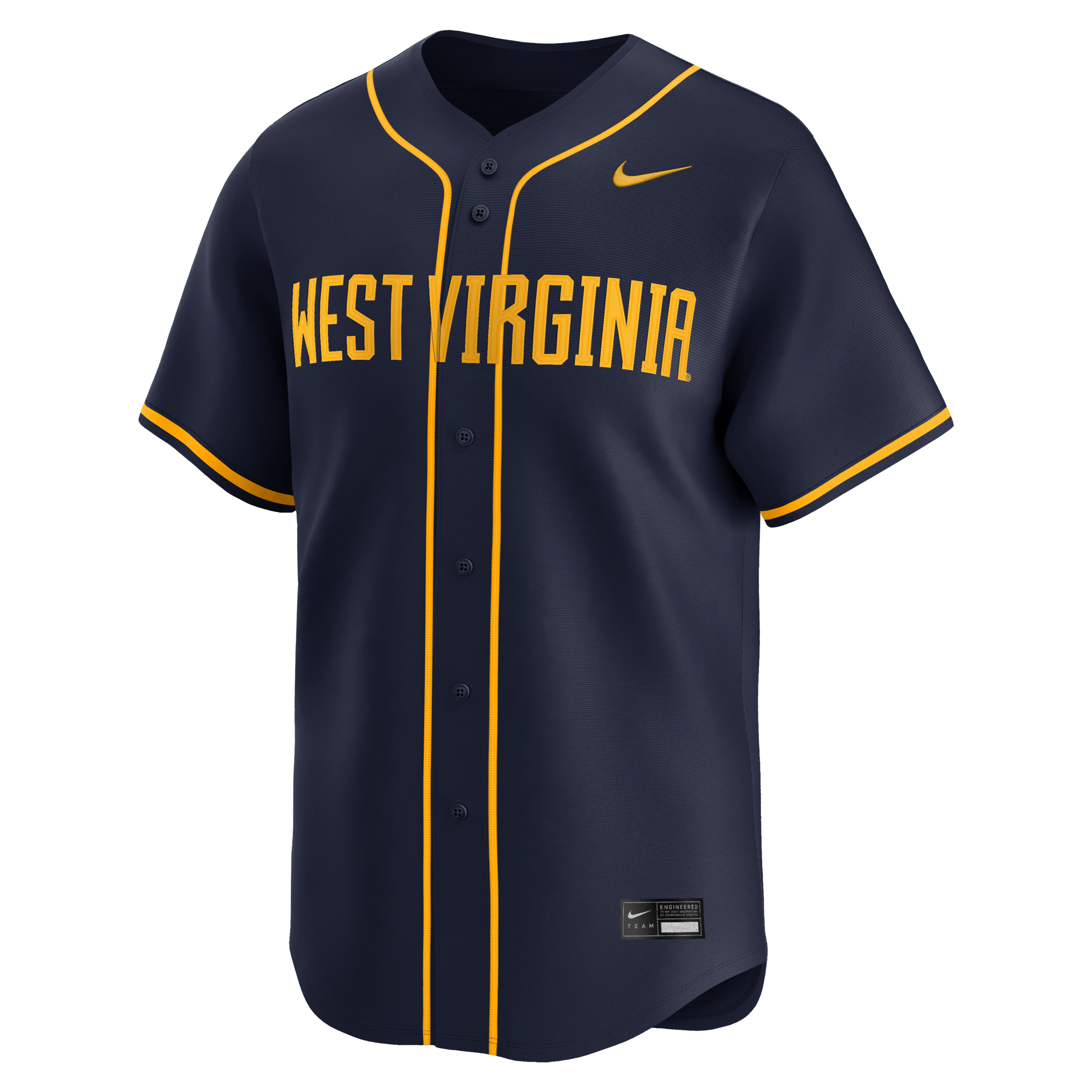 West Virginia Mountaineers Men's Nike College Limited Baseball Jersey