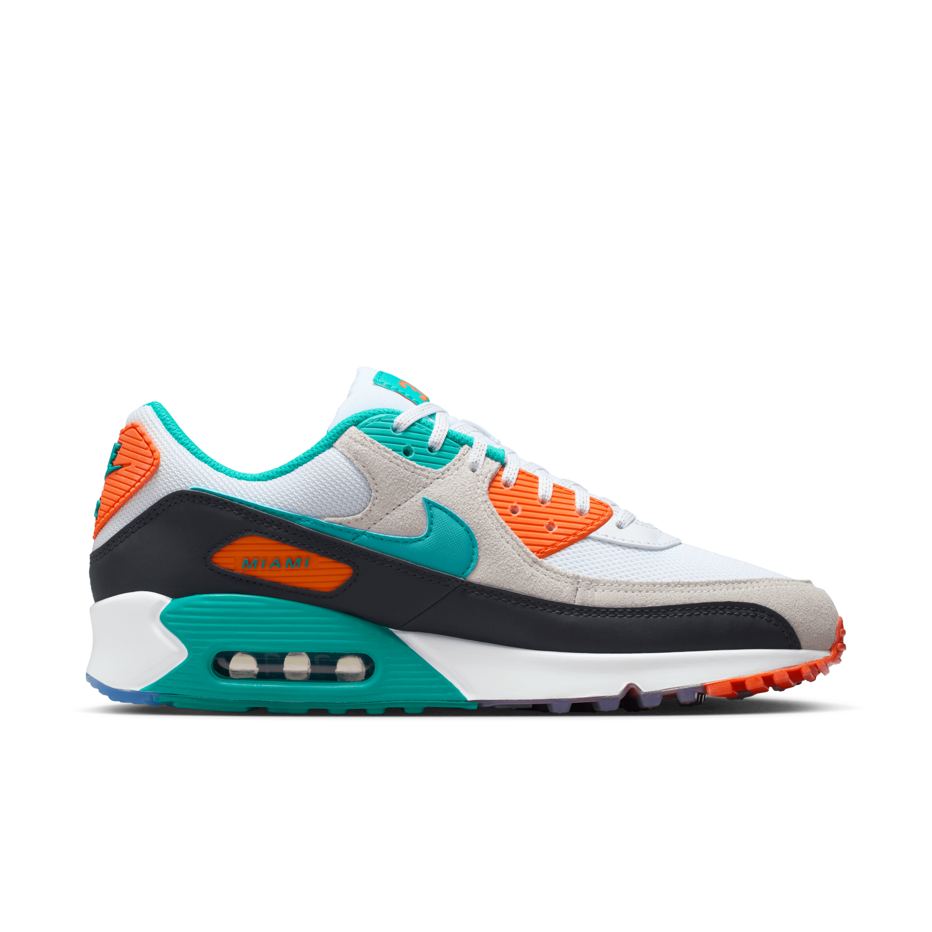Miami Dolphins Air Max 90 Men's Nike Shoes