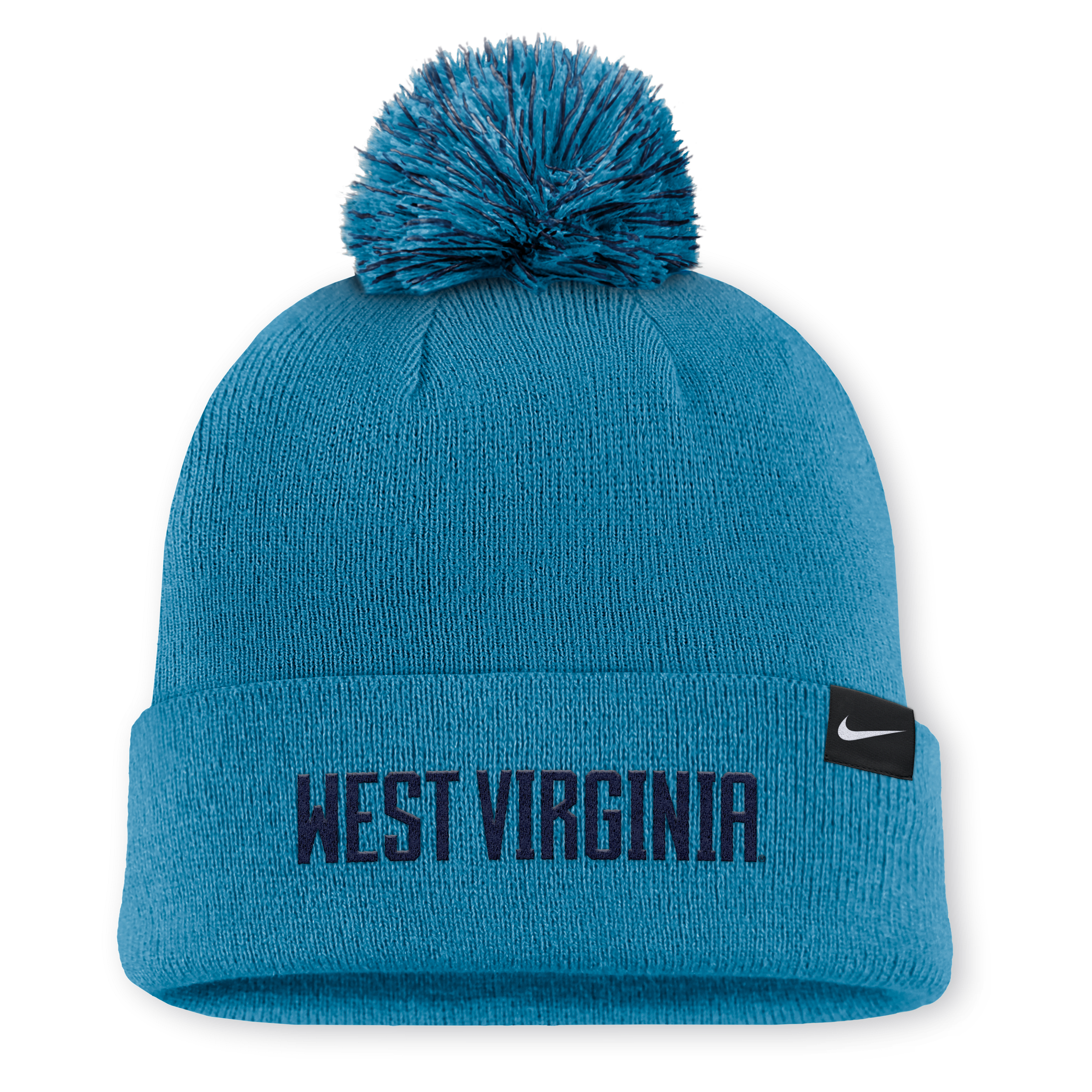 West Virginia Primetime Campus Toned Men's Nike College Cuffed Pom Beanie