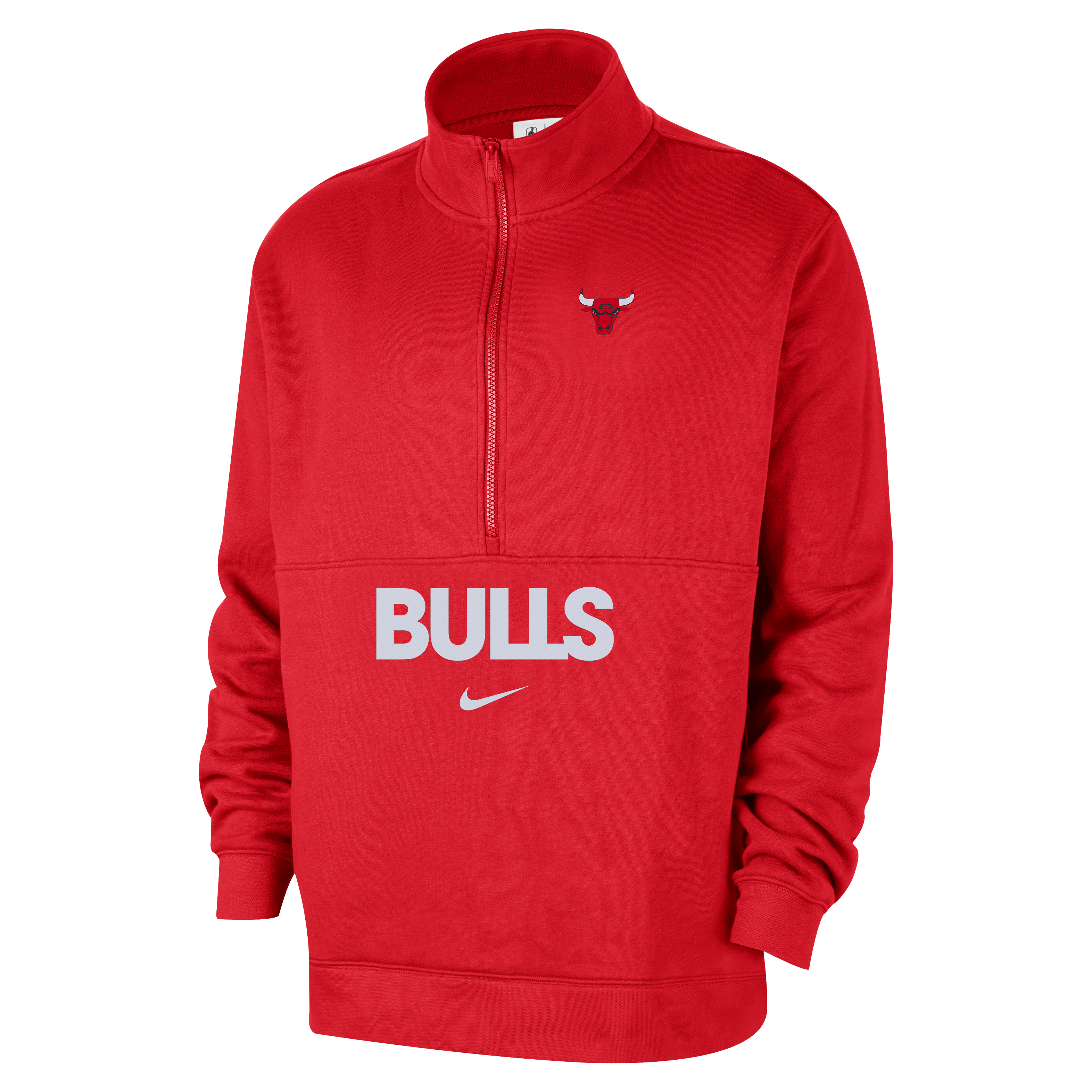 Chicago Bulls Club Courtside Men's Nike NBA 1/2-Zip Top