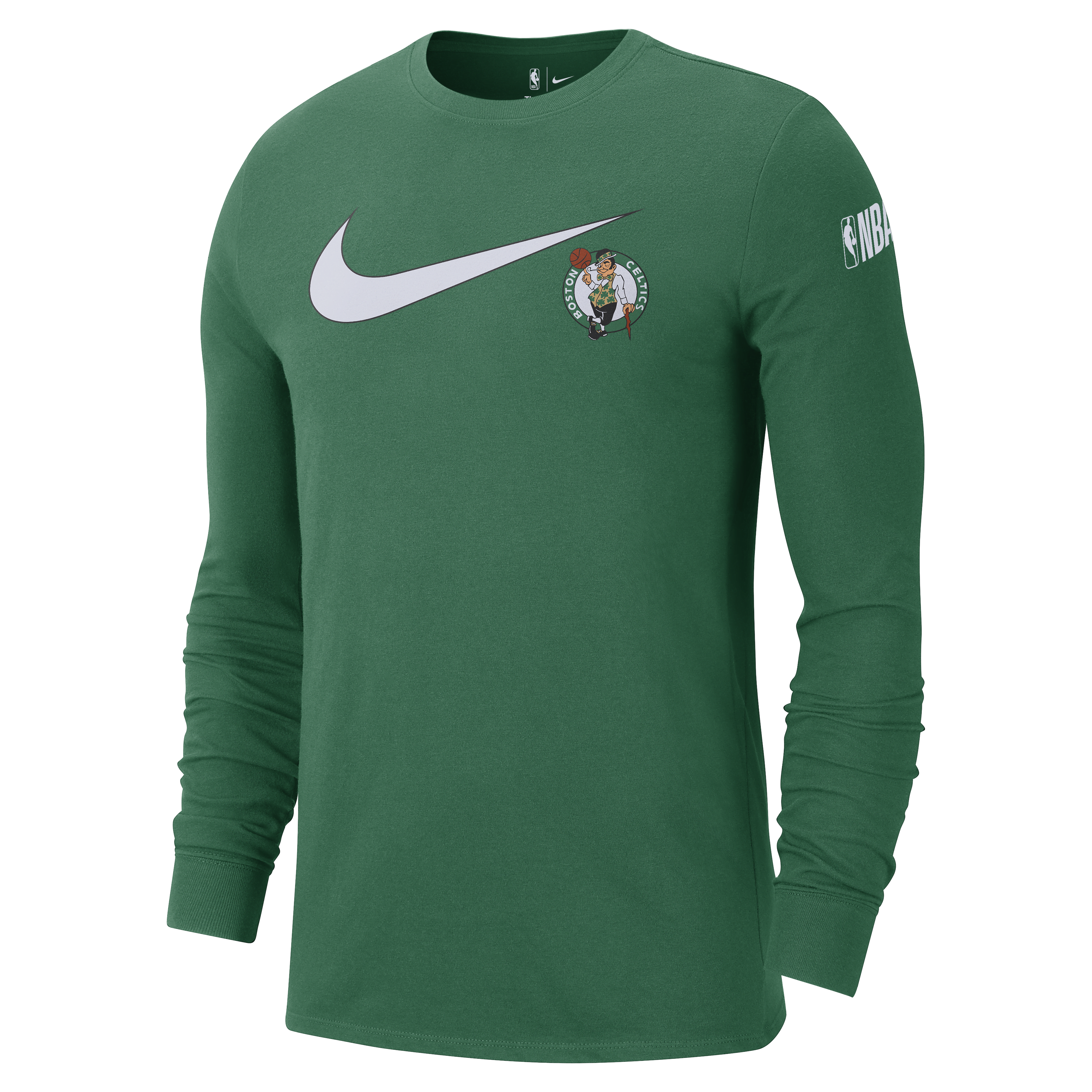 Boston Celtics Swoosh Essential Men's Nike NBA Long-Sleeve T-Shirt