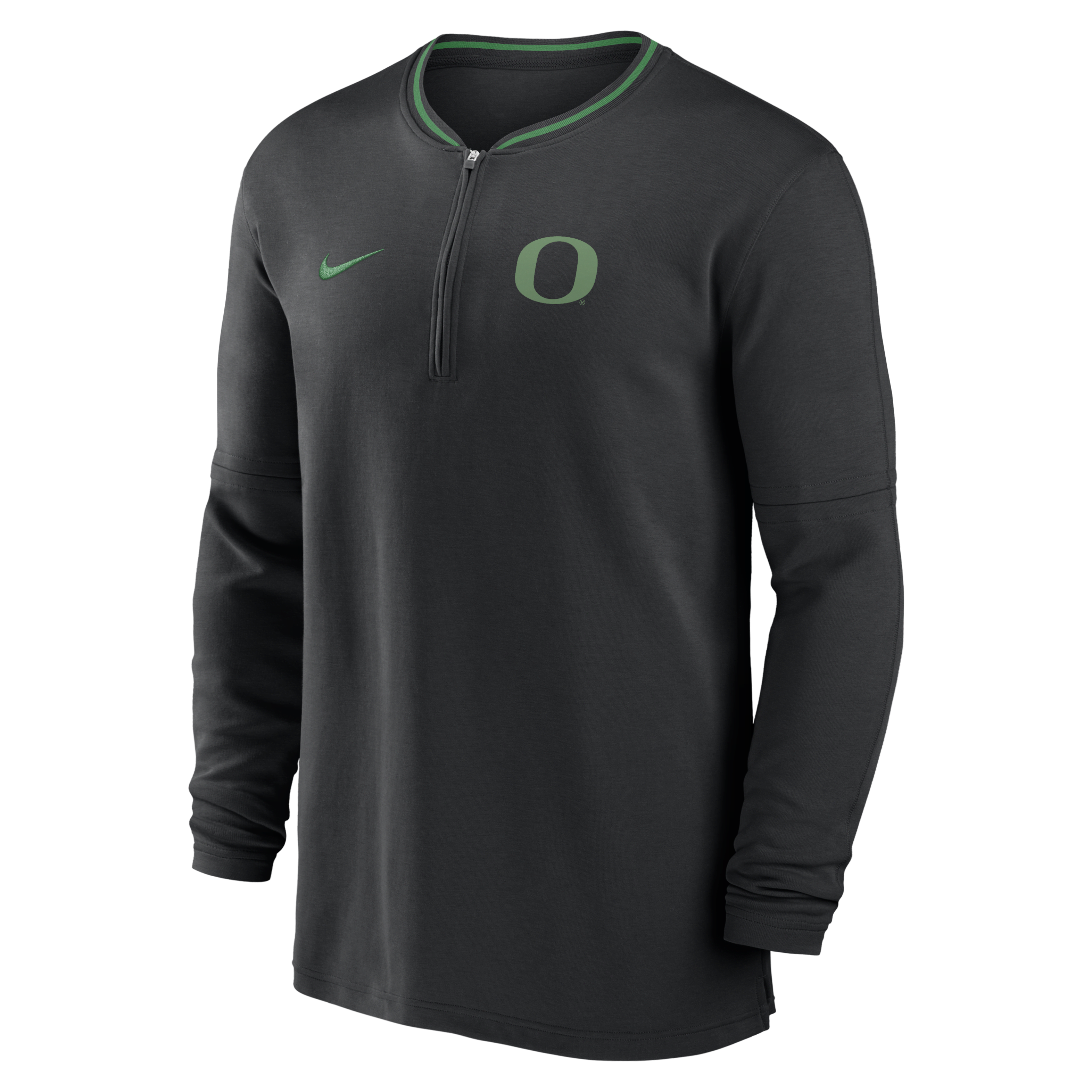 Oregon Ducks Sideline Coach Men's Nike Dri-FIT College 1/2-Zip Long-Sleeve Top