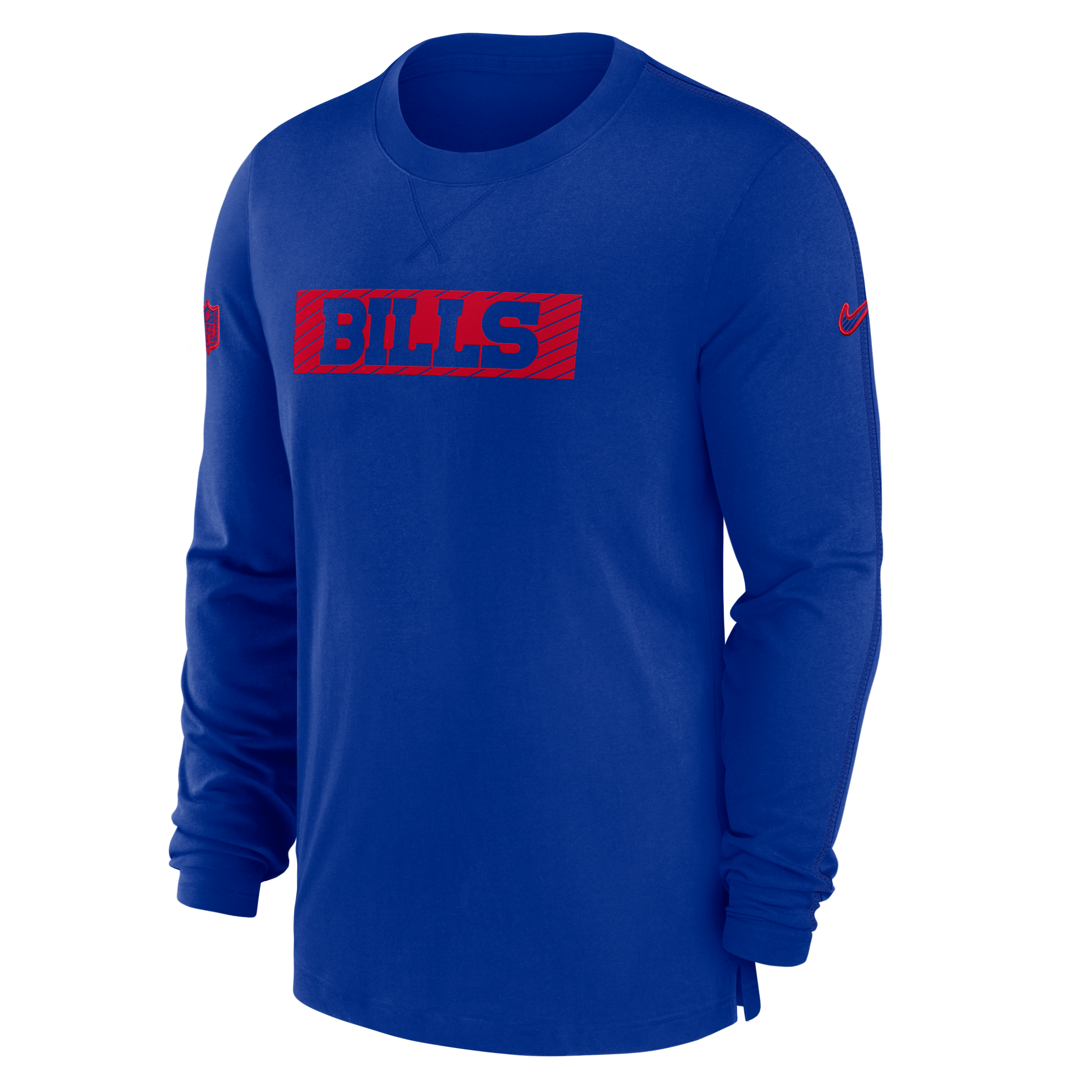 Buffalo Bills Sideline Player Team Issue Men’s Nike Dri-FIT Long-Sleeve Top