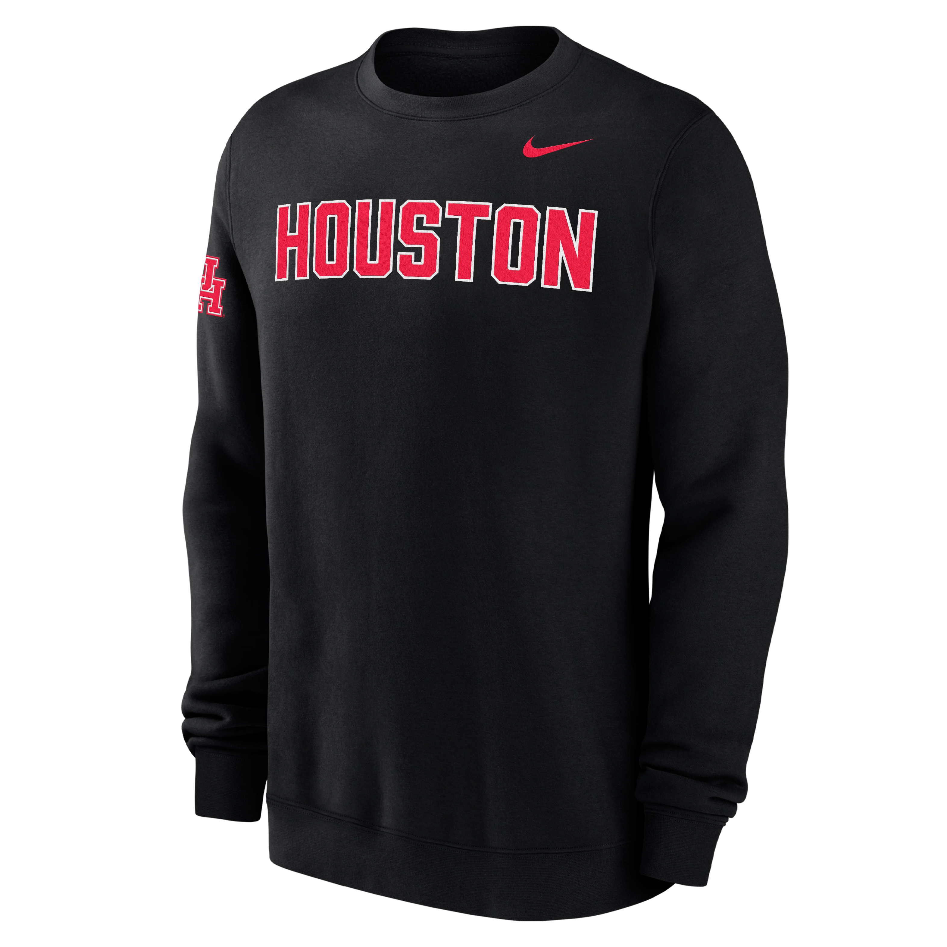 Houston Club Fleece Men's Nike College Crew-Neck Sweatshirt