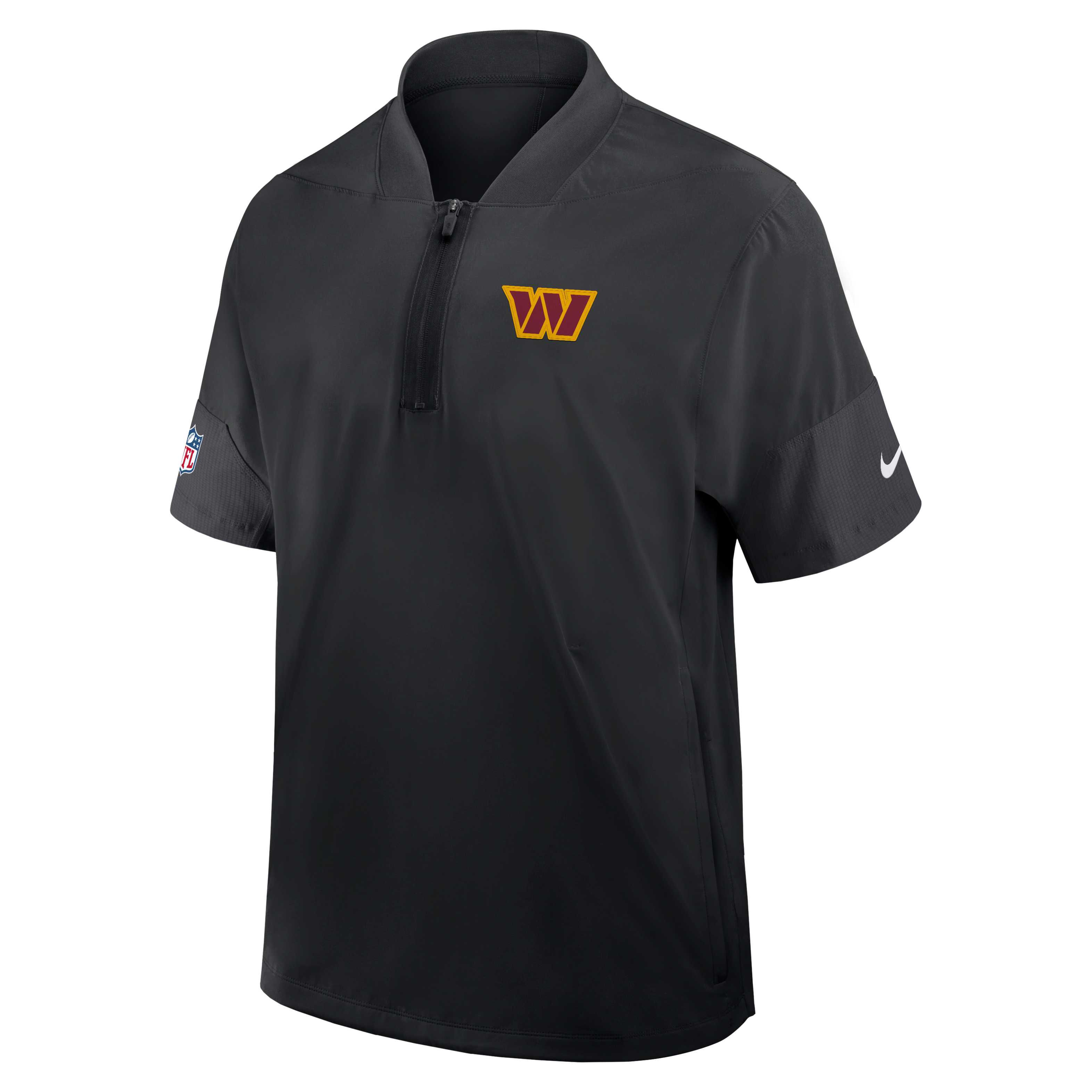 Washington Commanders Sideline Coach Men's Nike NFL 1/2-Zip Short-Sleeve Jacket