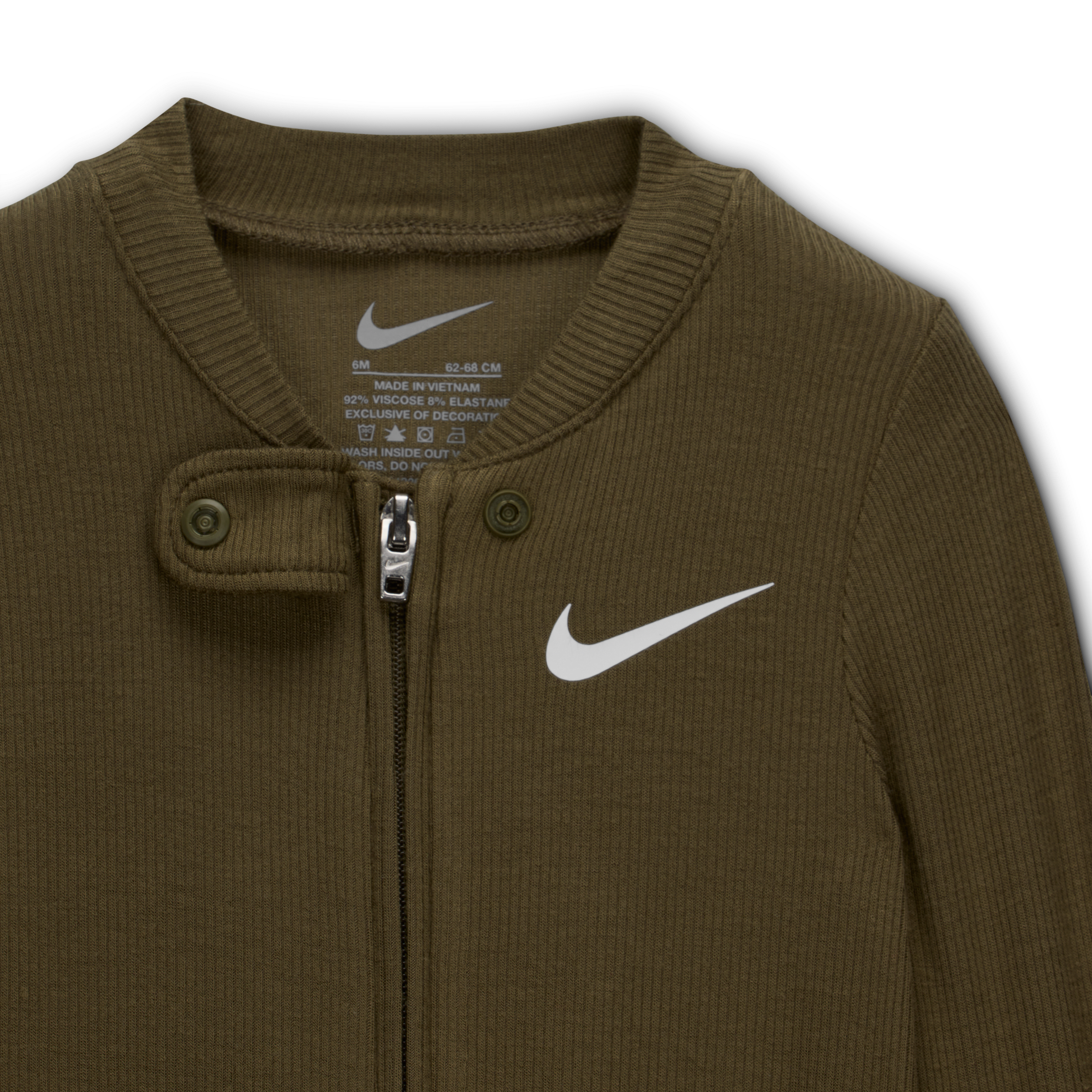 Nike Baby (0-9M) Ribbed Viscose Footed Coverall