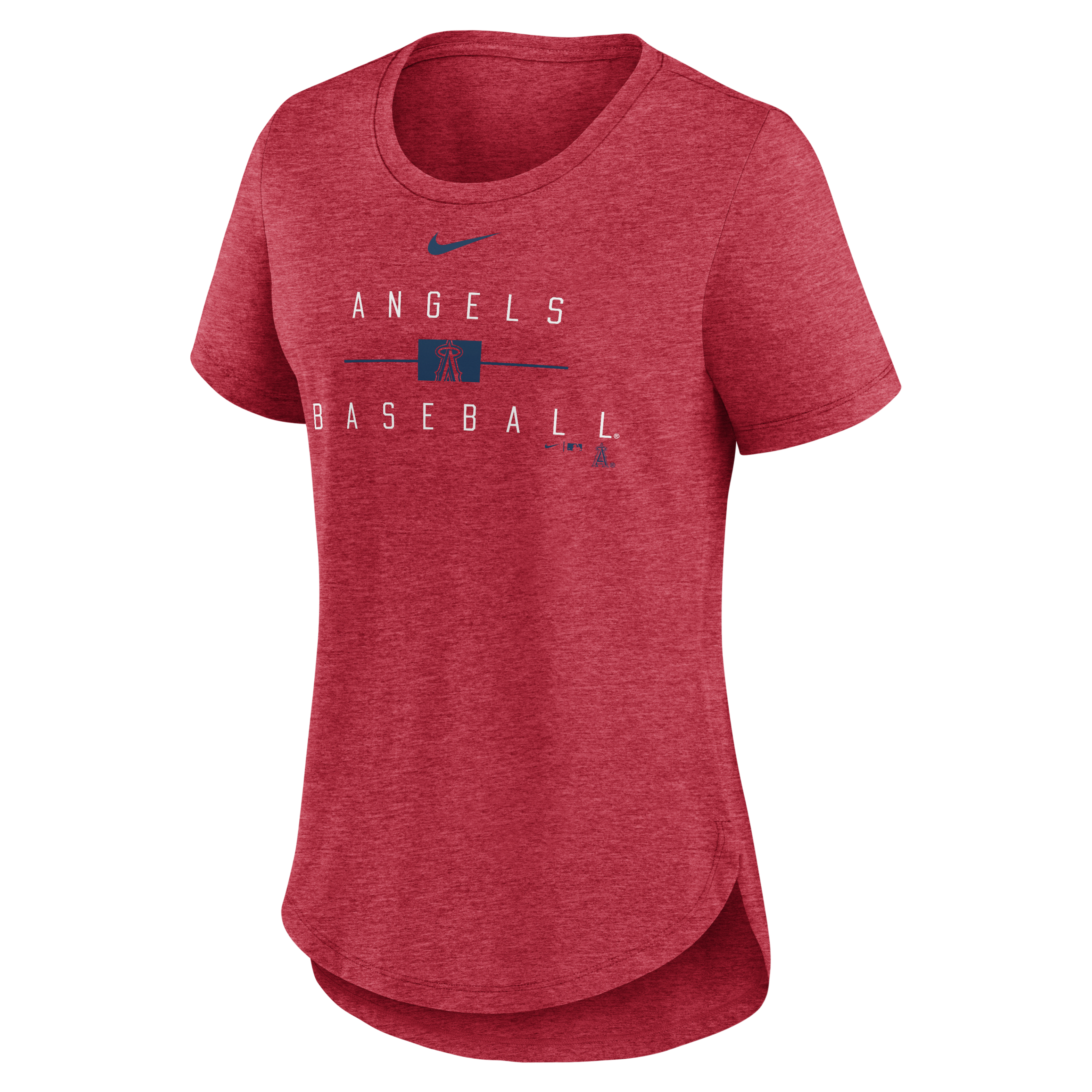 Los Angeles Angels Knockout Team Stack Women's Nike MLB T-Shirt