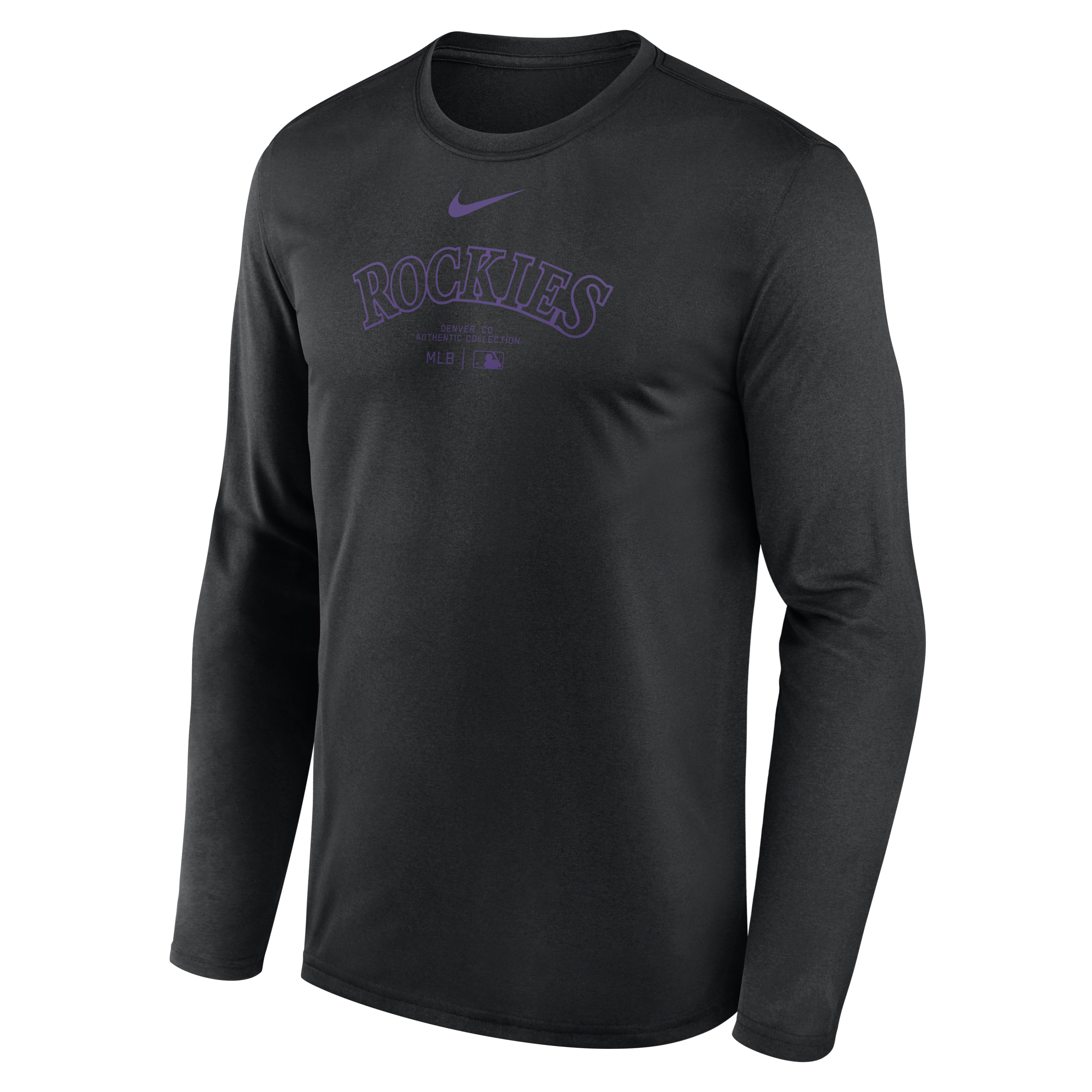 Colorado Rockies Authentic Collection Practice Men's Nike Dri-FIT MLB Long-Sleeve T-Shirt