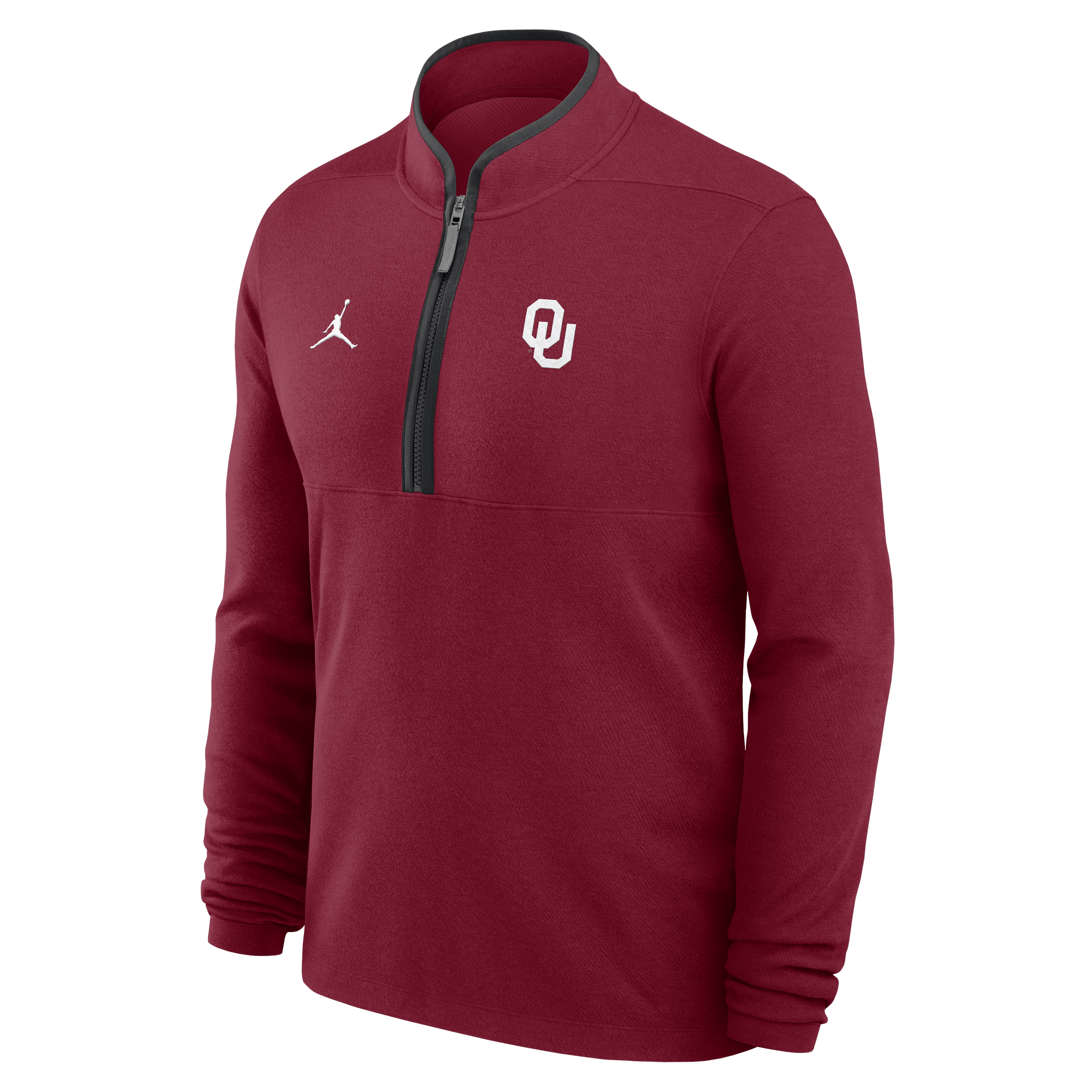 Oklahoma Victory Men's Jordan Brand Dri-FIT College 1/2-Zip Long-Sleeve Top