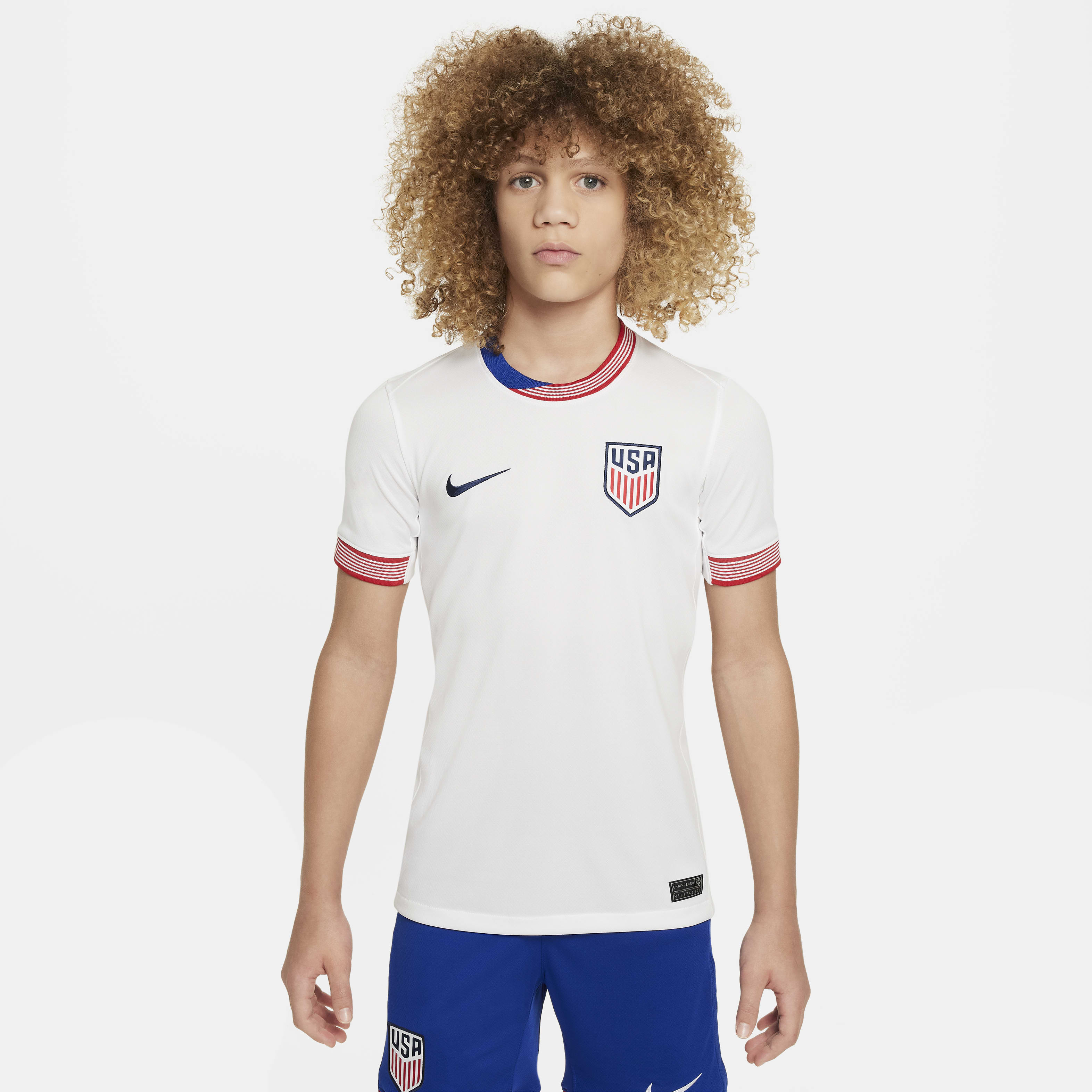 USMNT 2024 Stadium Home Big Kids' Nike Dri-FIT Soccer Replica Jersey