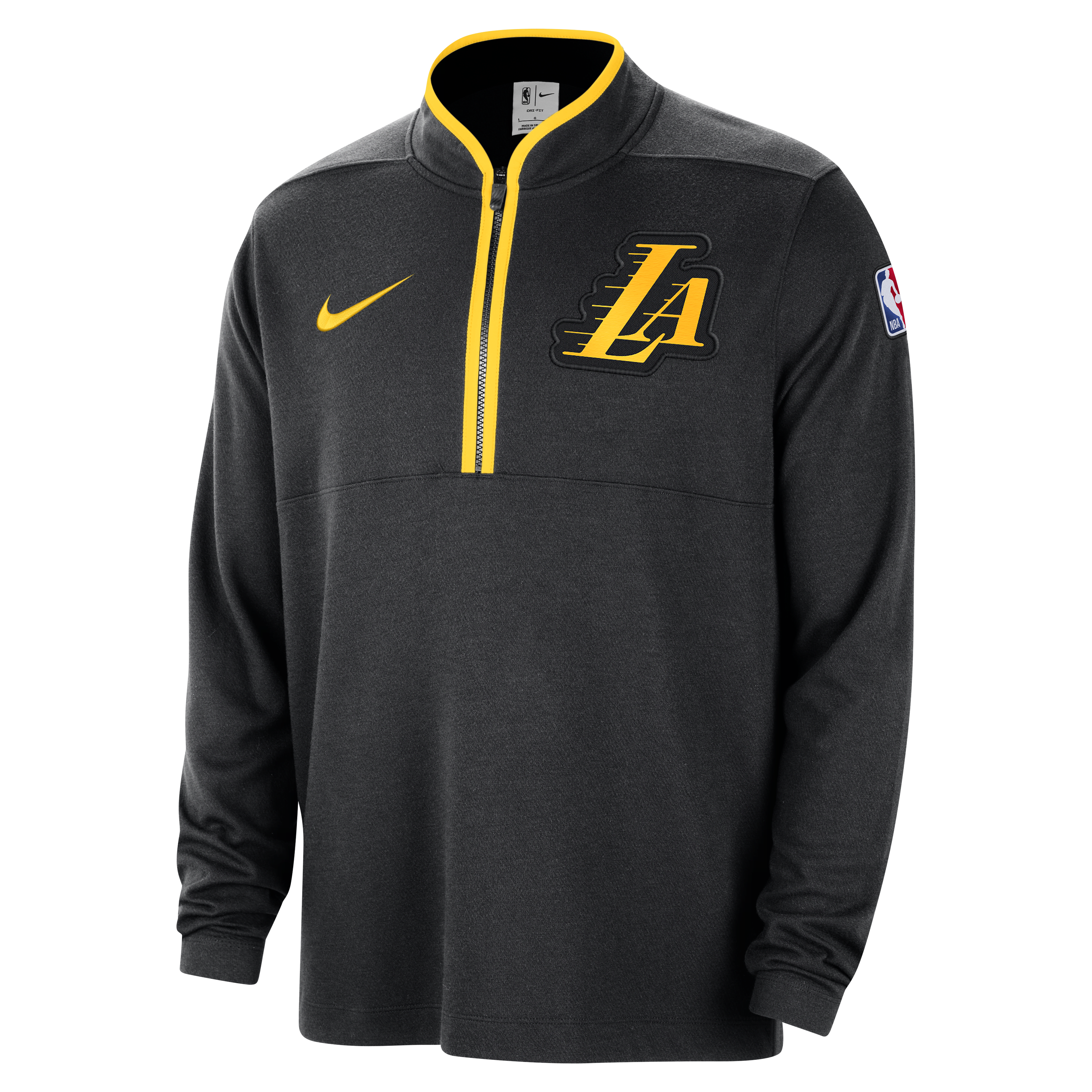 Los Angeles Lakers 2023/24 City Edition Men's Nike Dri-FIT NBA 1/2-Zip Long-Sleeve Top