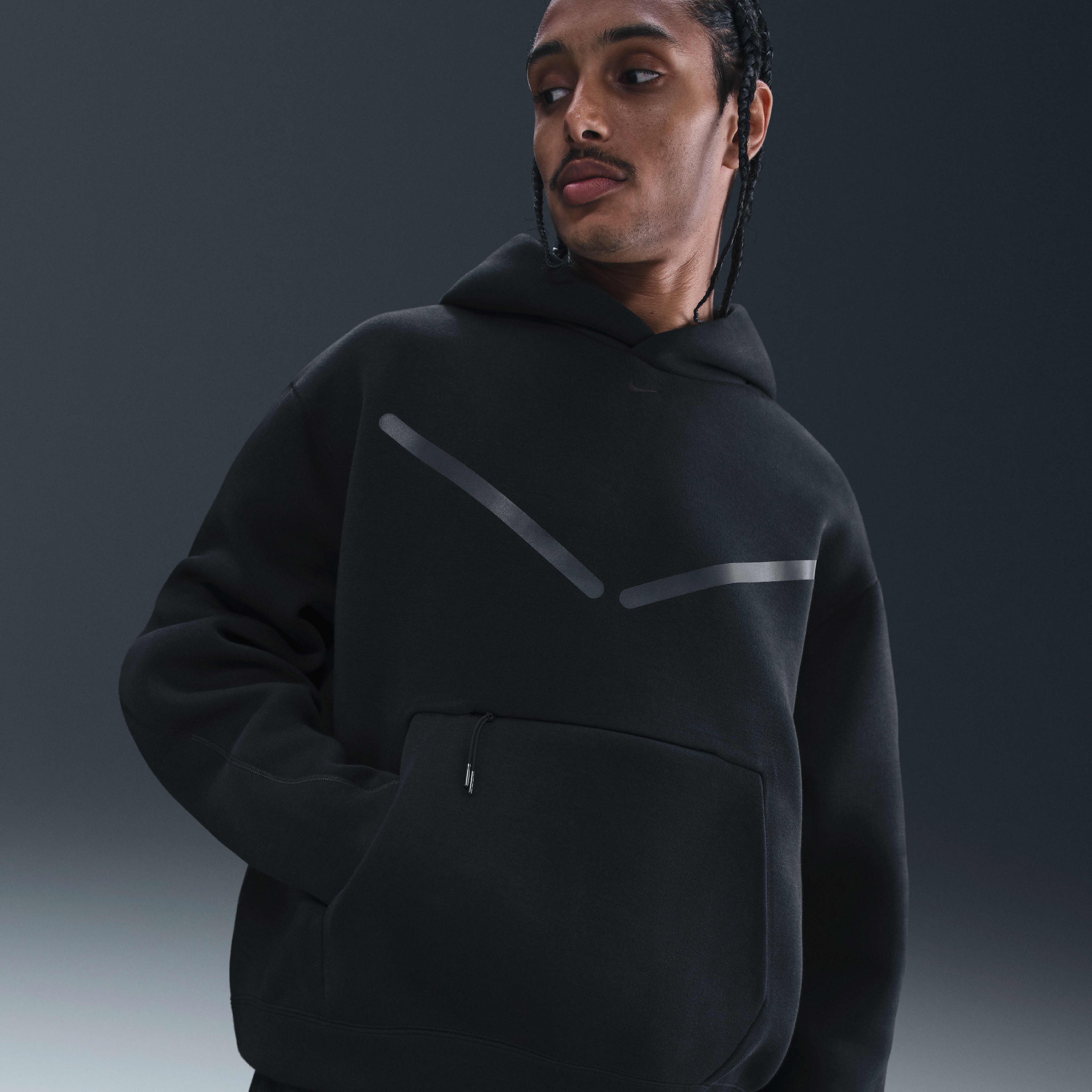 Nike Tech Men's Pullover Hoodie with Reflective Accents