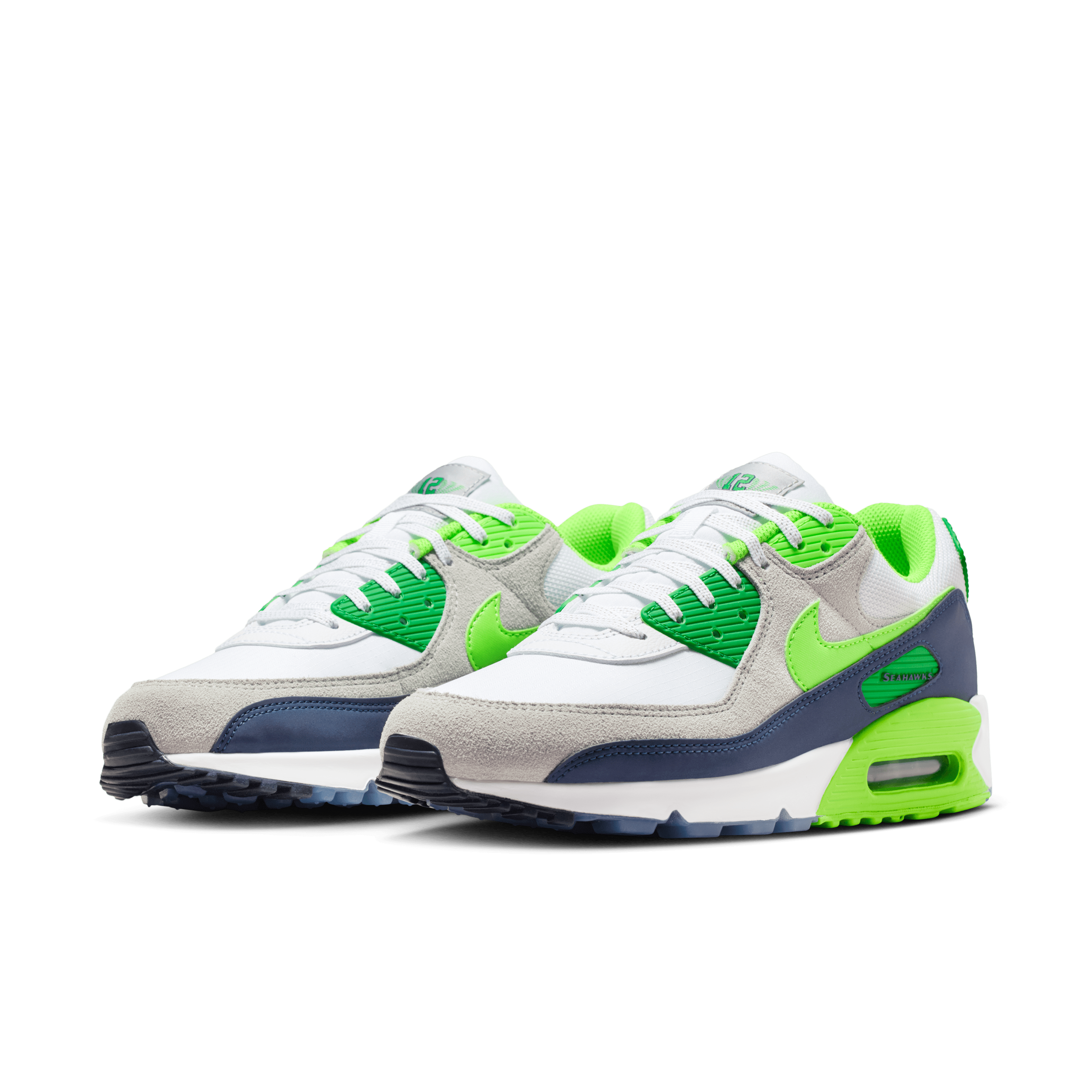 Seattle Seahawks Air Max 90 Men's Nike Shoes