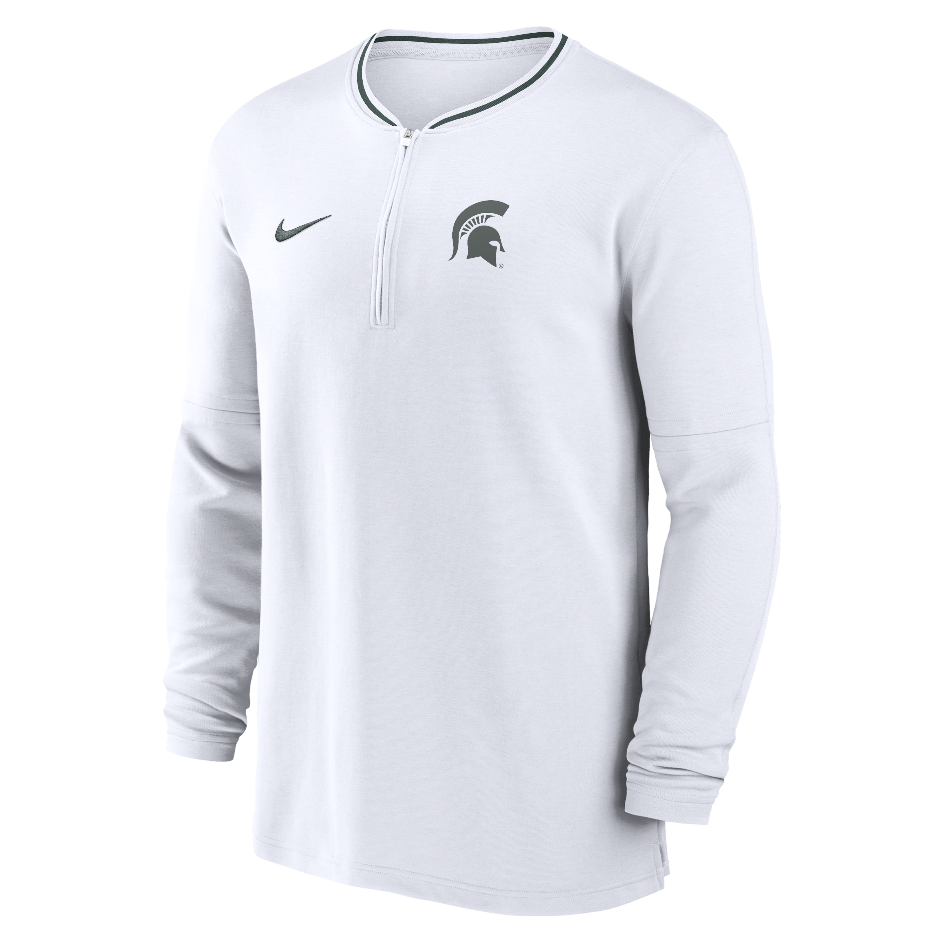 Michigan State Spartans Sideline Coach Men's Nike Dri-FIT College 1/2-Zip Long-Sleeve Top