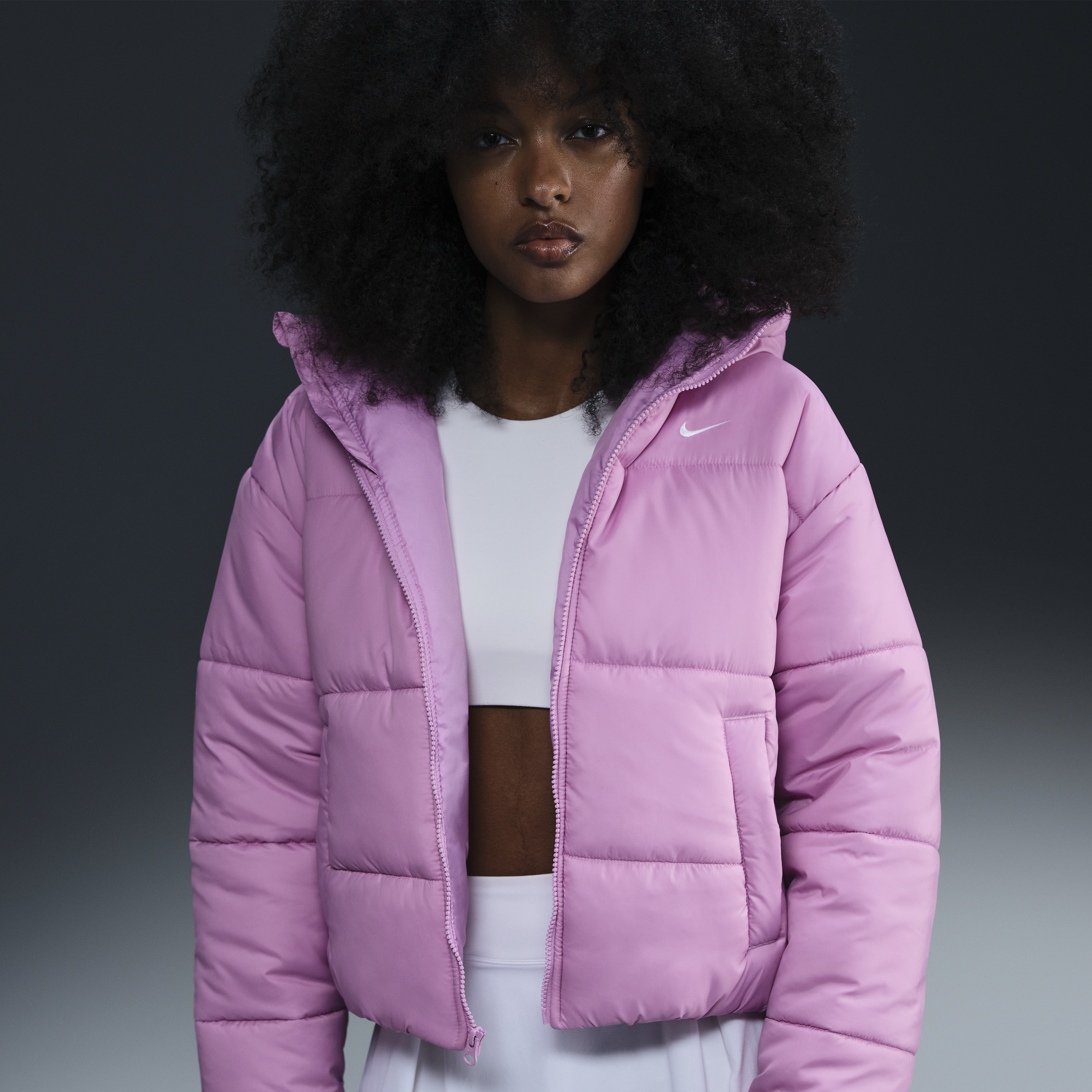 Nike Sportswear Classic Puffer Women's Therma-FIT Loose Hooded Jacket