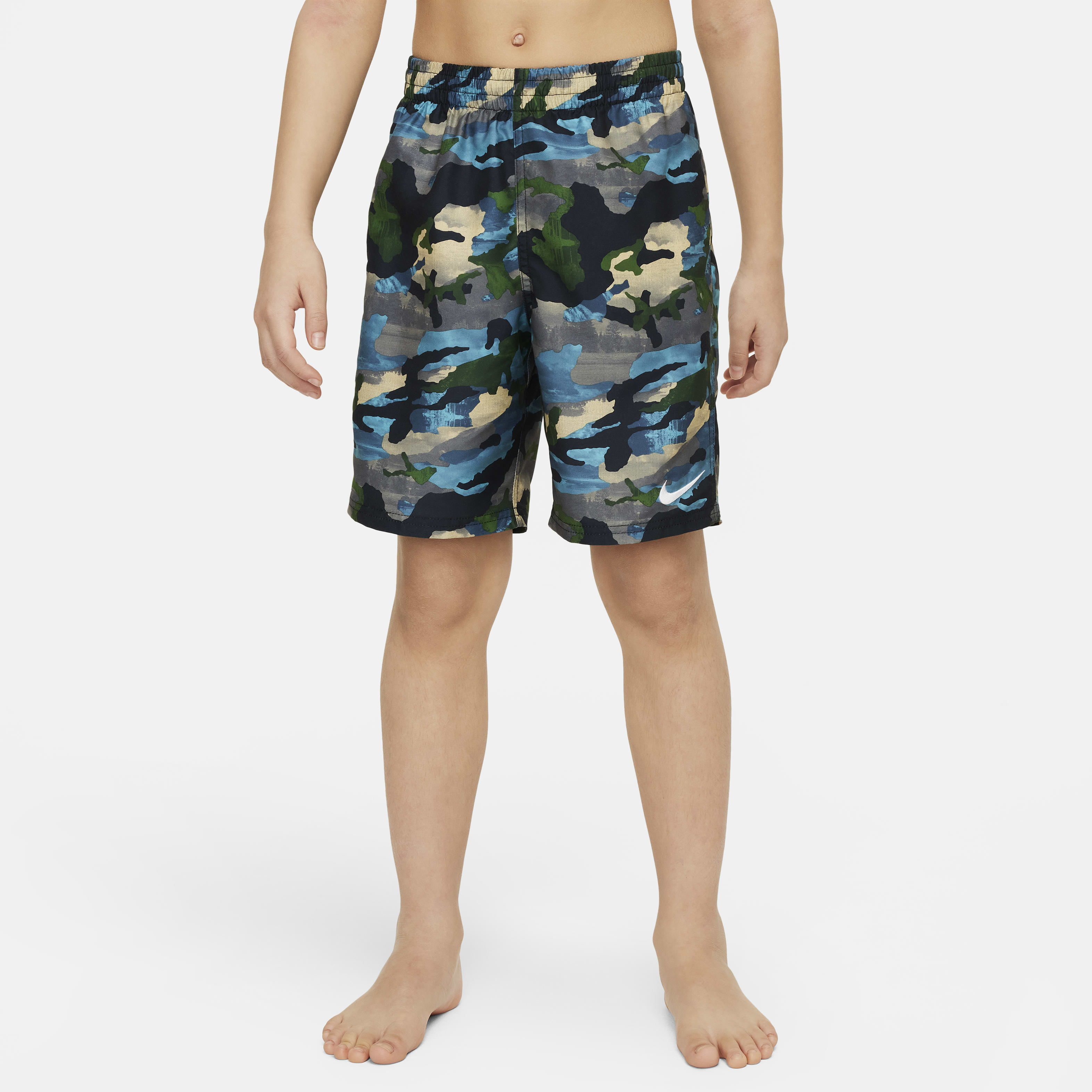 Nike Swim Classic Camo Big Kids' (Boys') 7" Volley Shorts