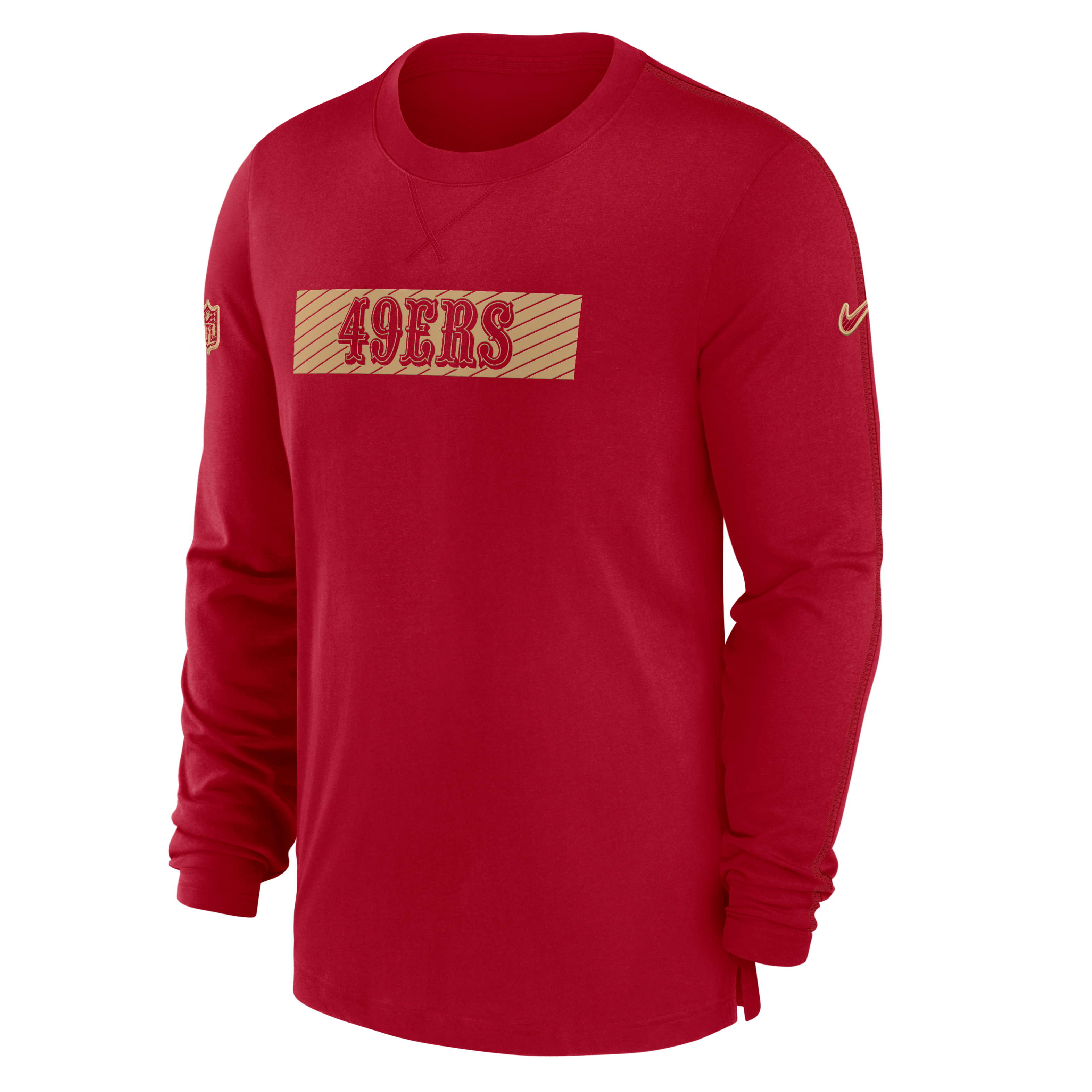 San Francisco 49ers Sideline Player Team Issue Men’s Nike Dri-FIT Long-Sleeve Top