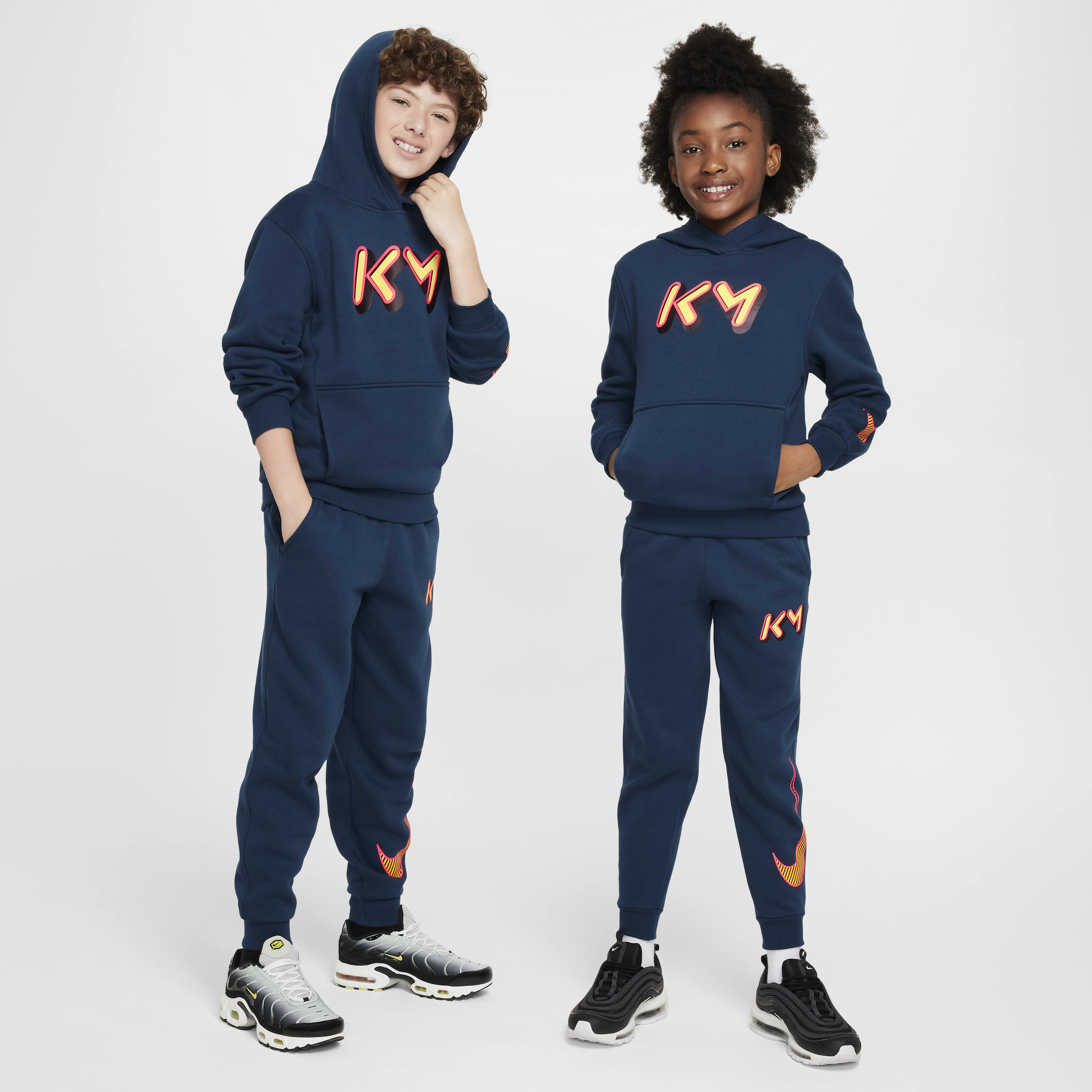 Kylian Mbappé Club Fleece Big Kids' Hoodie