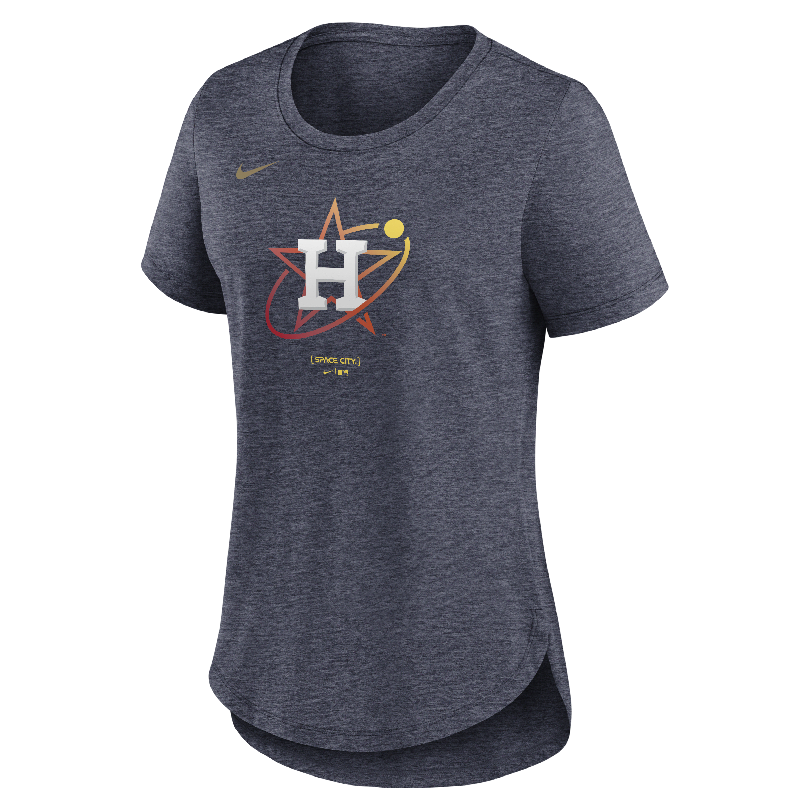 Houston Astros Knockout Team Stack Women's Nike MLB T-Shirt