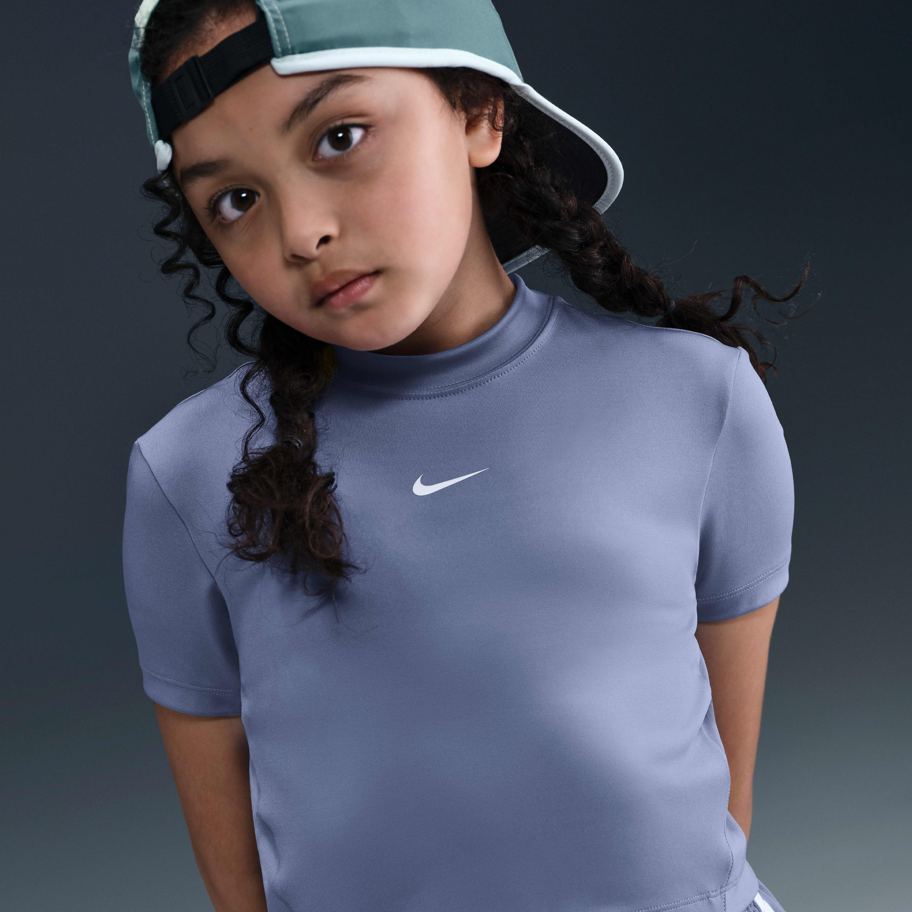 Nike Pro Girls' Dri-FIT Short-Sleeve Top