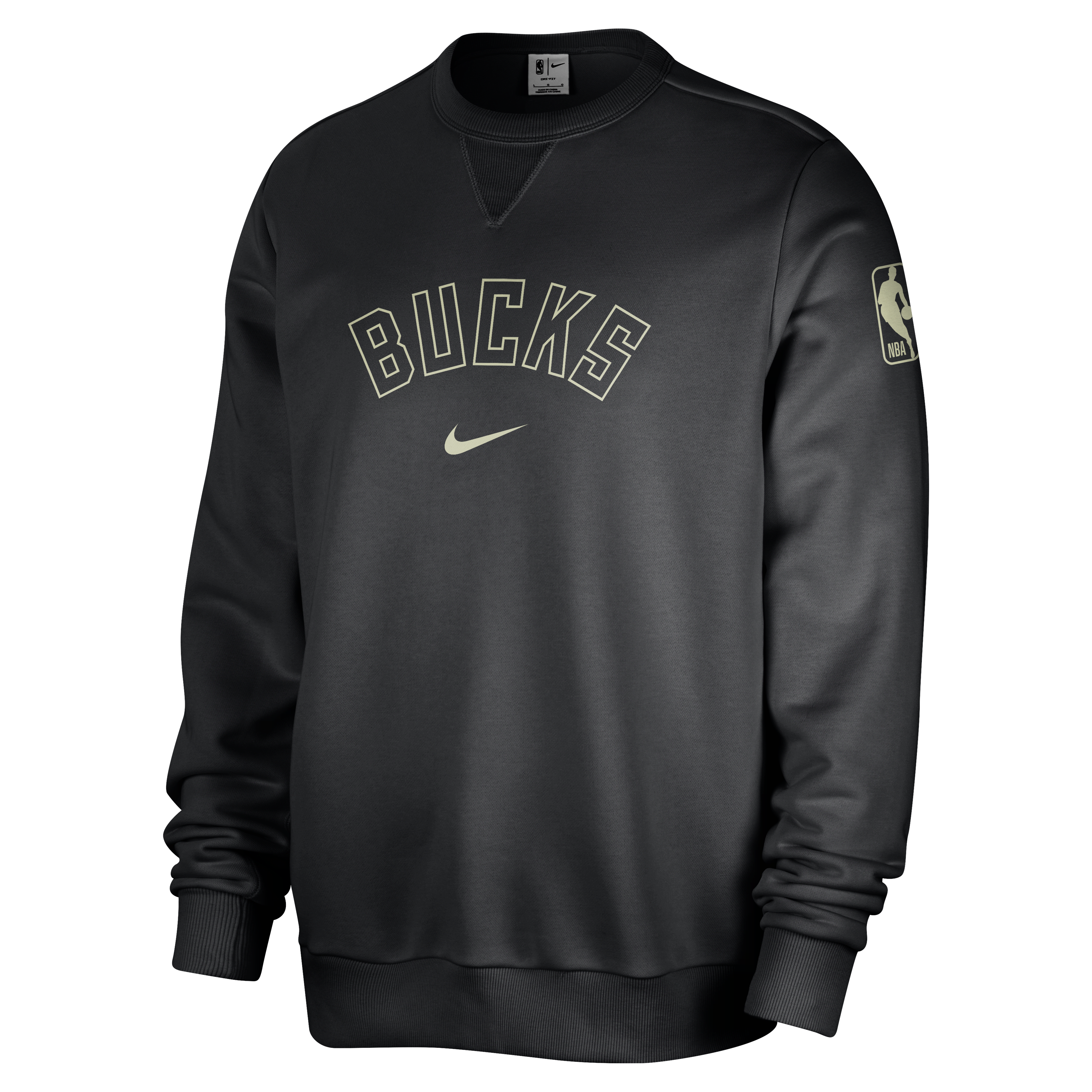 Milwaukee Bucks Standard Issue Men's Nike Dri-FIT NBA Crew-Neck Sweatshirt