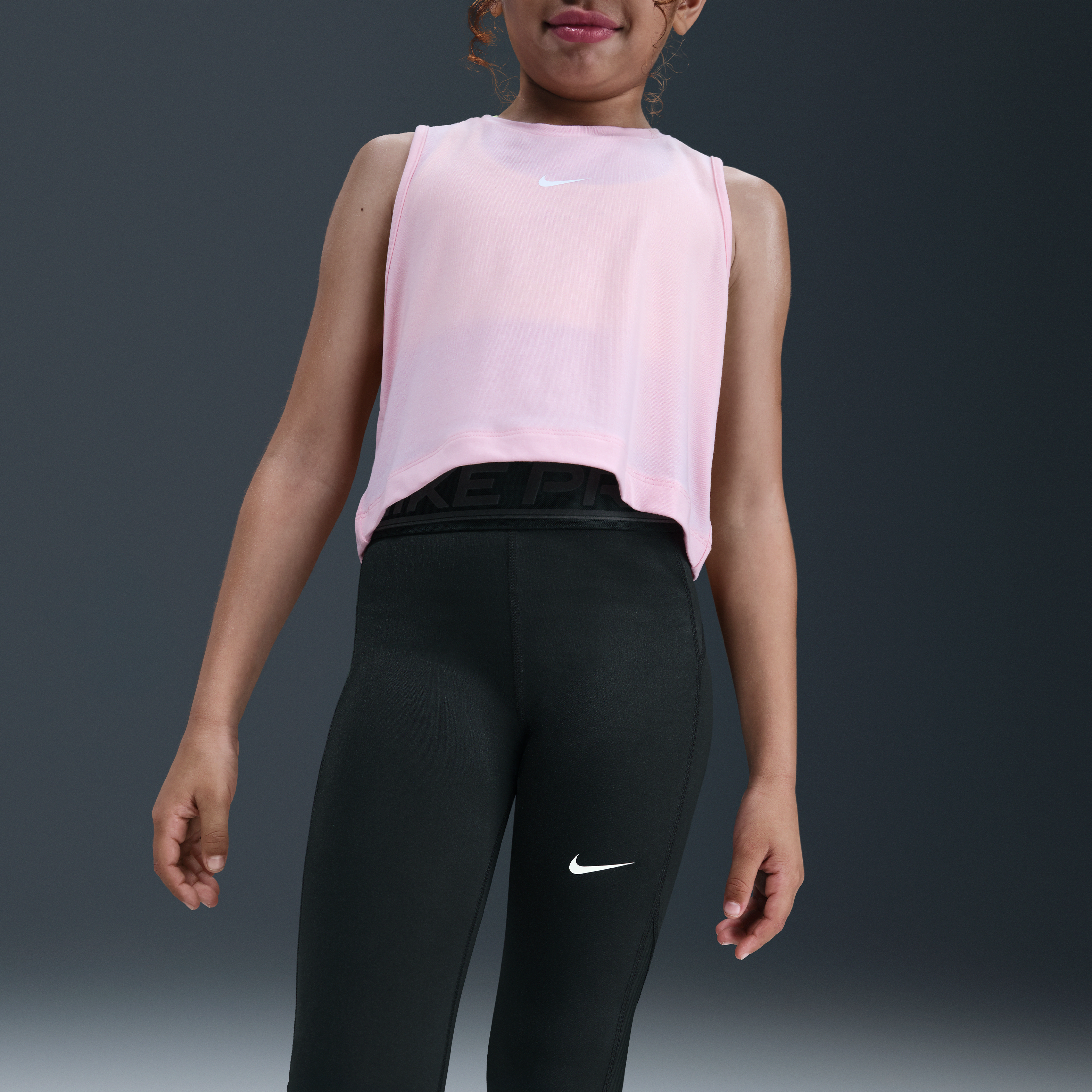 Nike Pro Girls' Mid-Rise Leggings