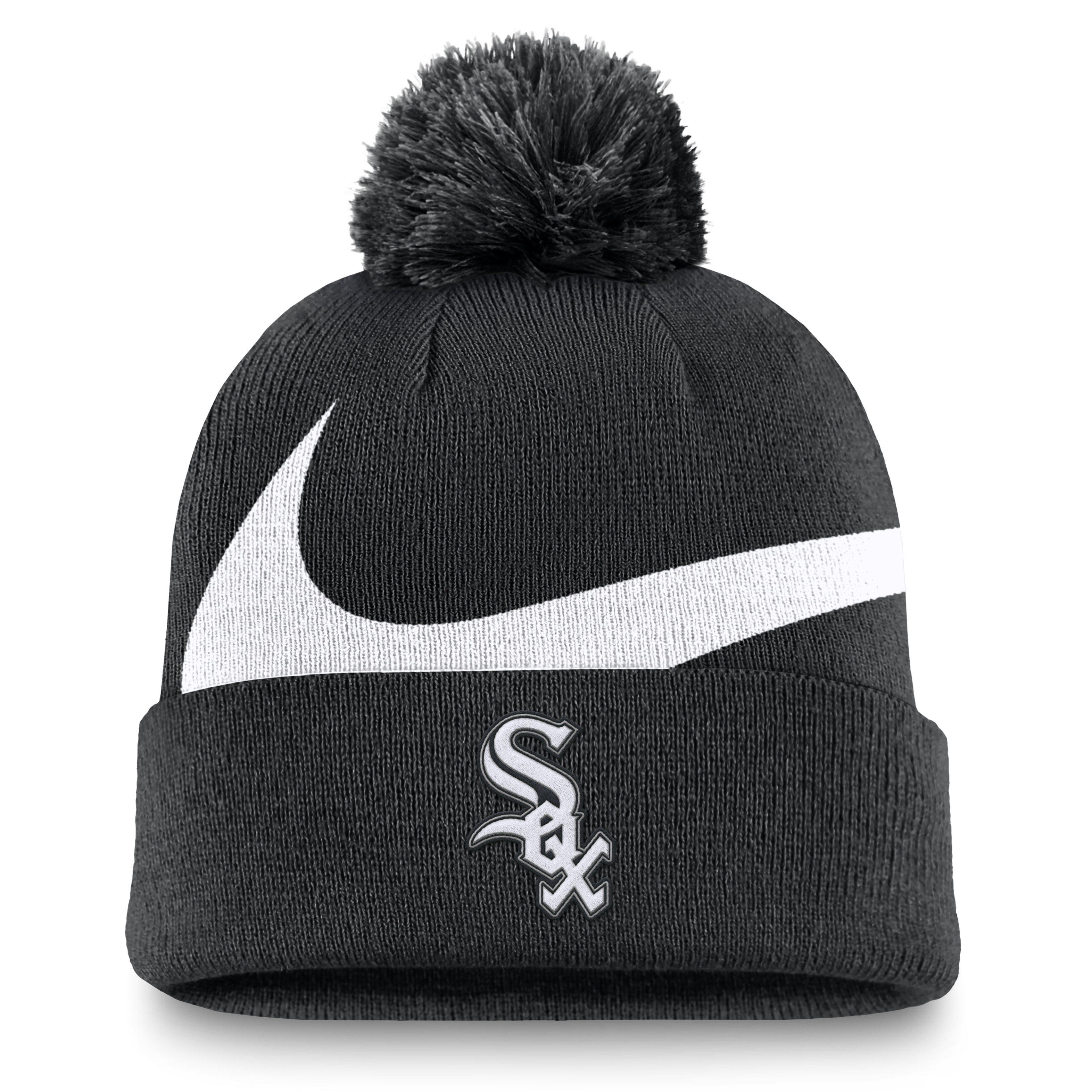 Chicago White Sox Peak Men's Nike MLB Cuffed Pom Beanie