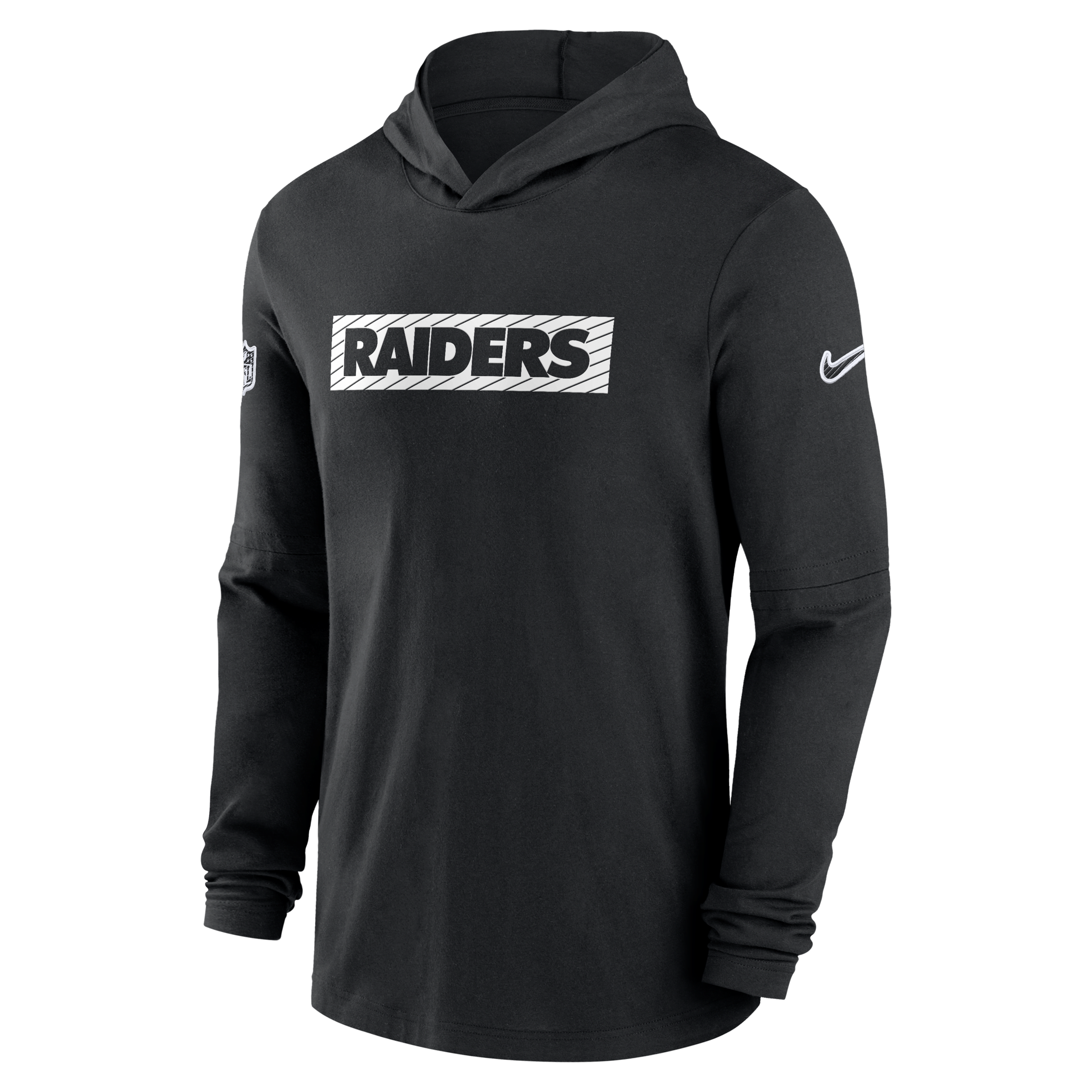 Las Vegas Raiders Sideline Men's Nike Dri-FIT NFL Long-Sleeve Hooded Top