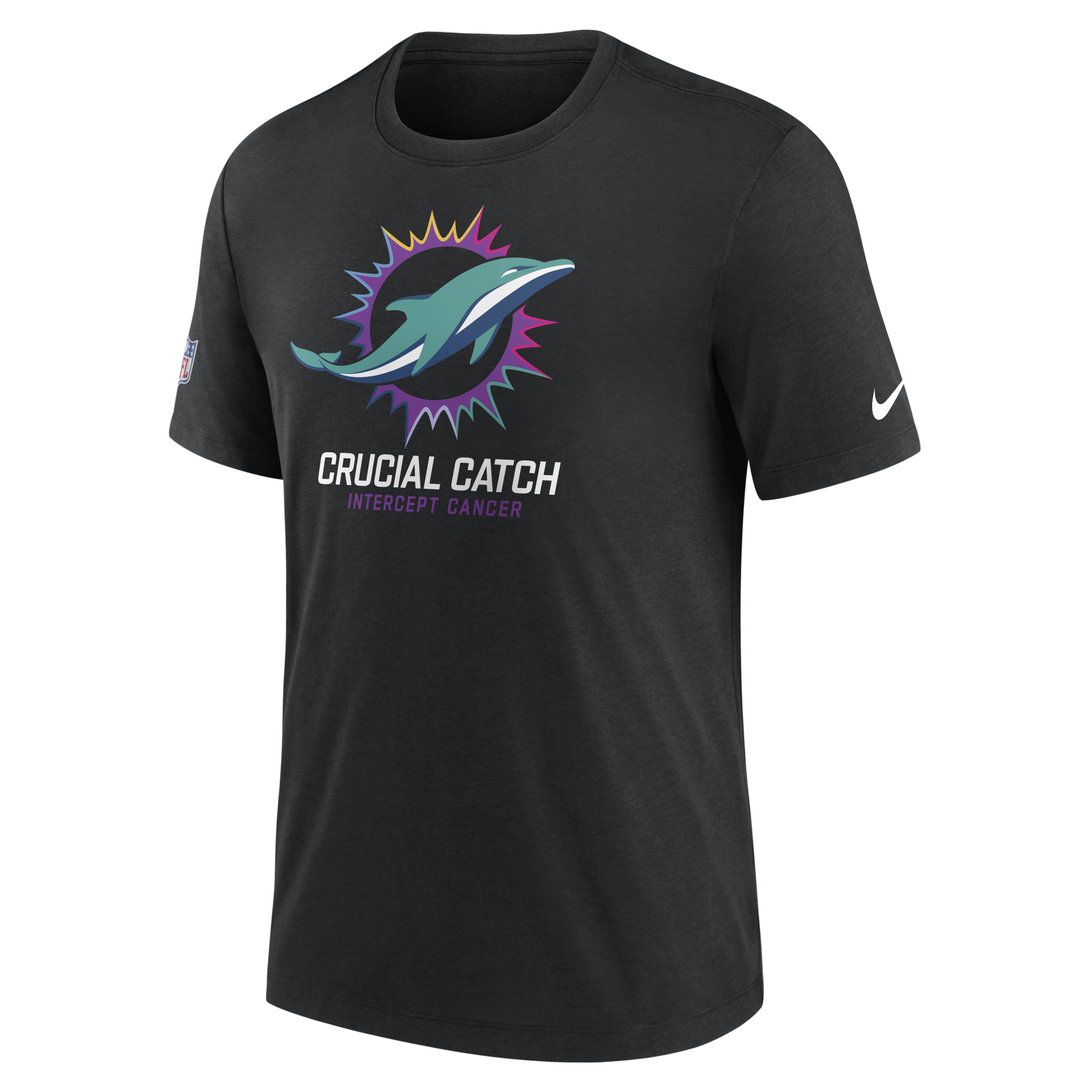 Miami Dolphins Crucial Catch Men's Nike NFL T-Shirt